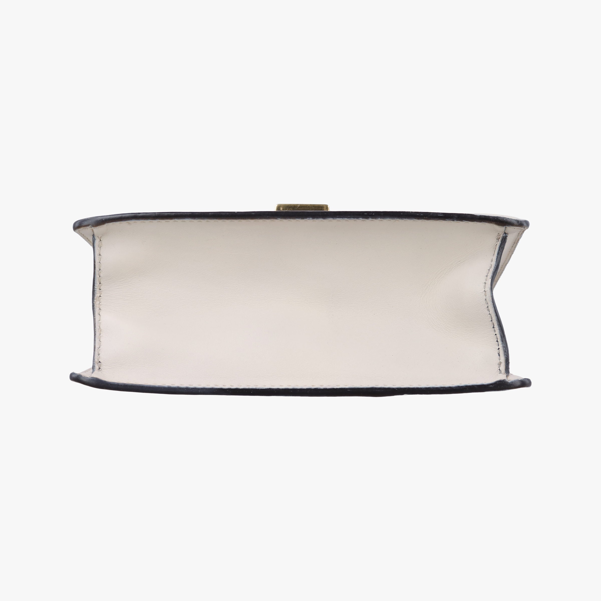 Pre-owned Gucci Sylvie Ivory×navy×red Leather 470270 shoulderbag | stylenewstar
