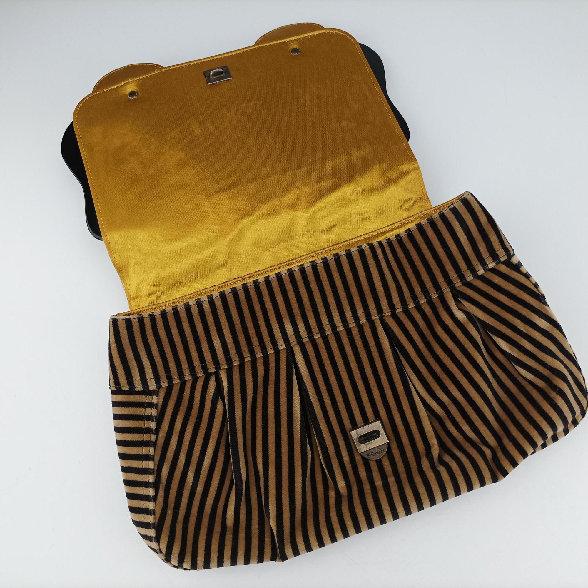 Vintage Fendi B Bag Multicolour Velvet × Fur 8BN165 handbag | stylenewstar