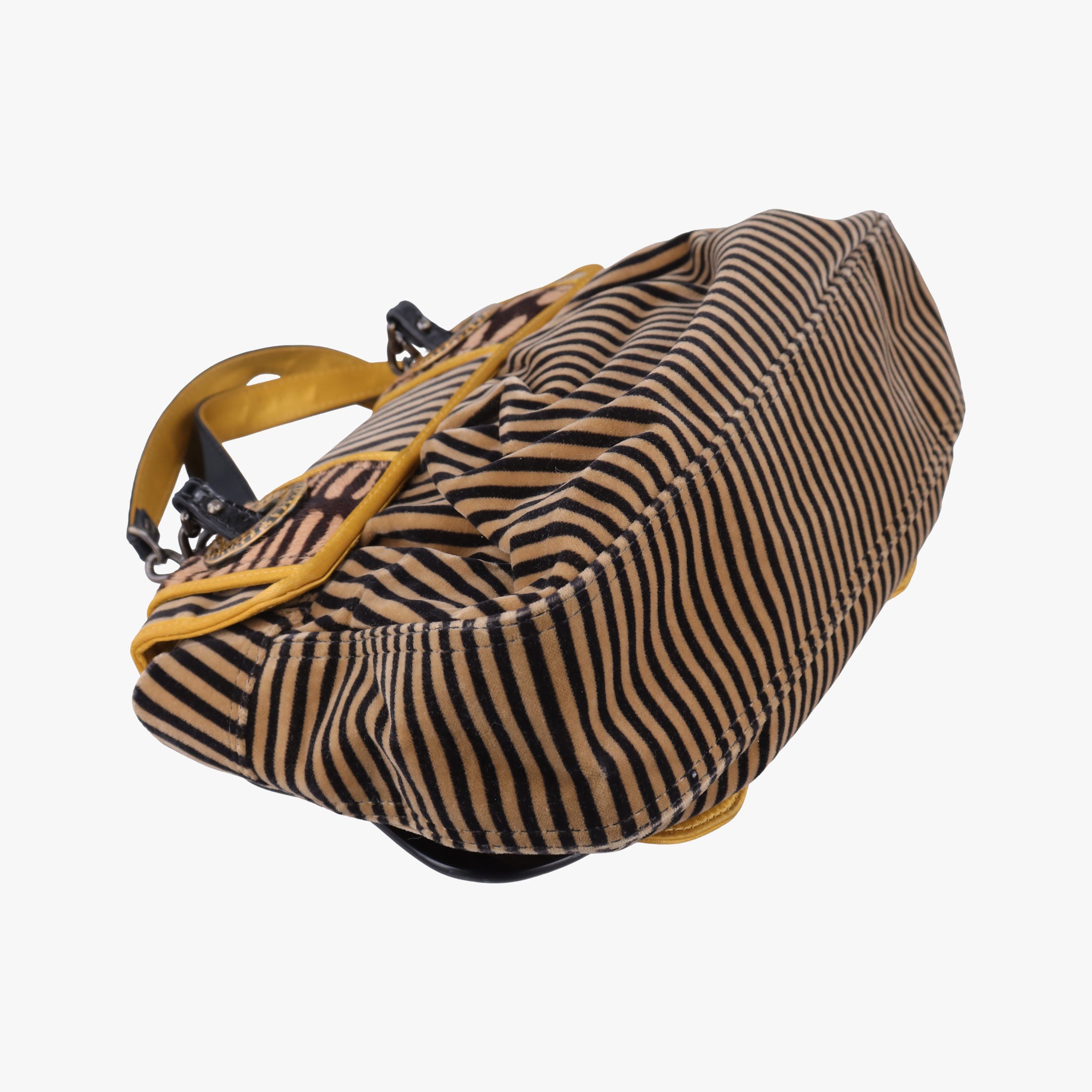 Vintage Fendi B Bag Multicolour Velvet × Fur 8BN165 handbag | stylenewstar
