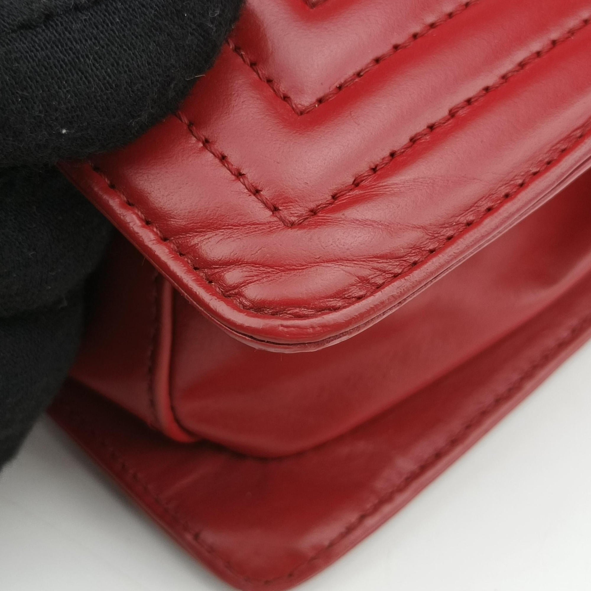 Secondhand Chanel Jetsetter Boy Shopping Tote Red Leather A66708 shoulderbag | stylenewstar