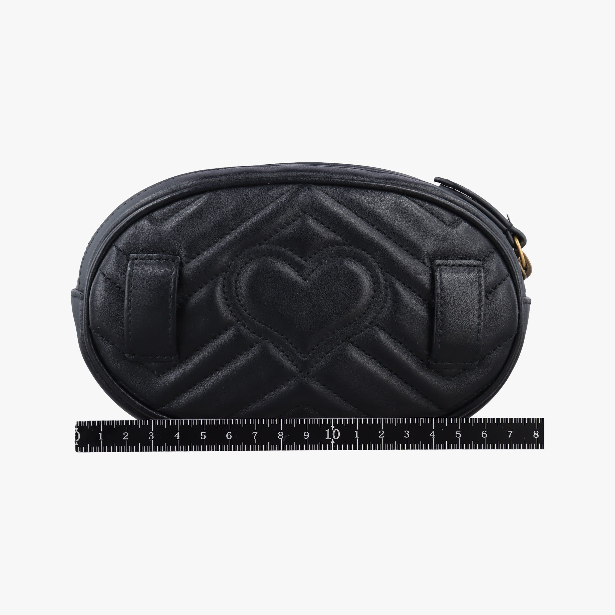 Vintage Gucci GG Marmont Black Leather 476434 bum bag/waist bag | stylenewstar
