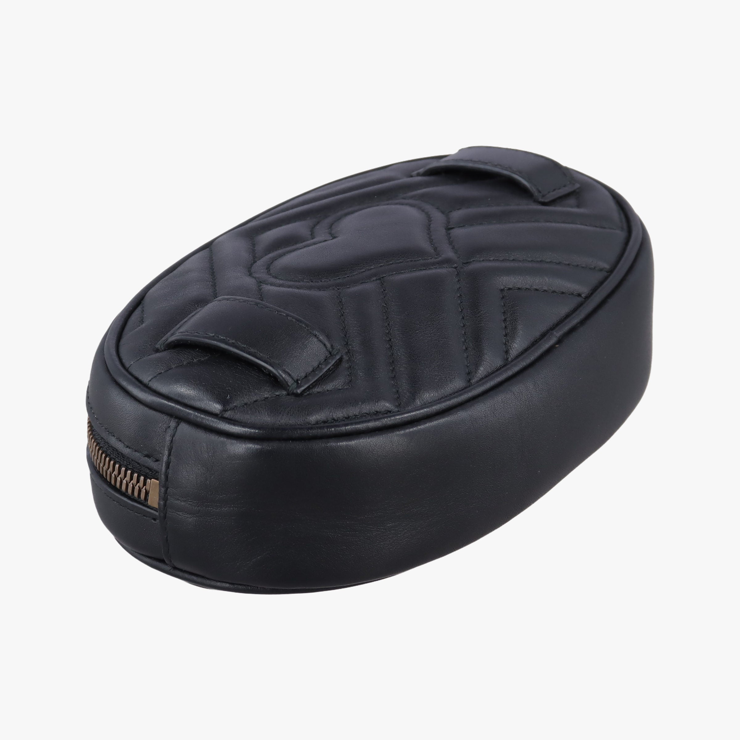 Vintage Gucci GG Marmont Black Leather 476434 bum bag/waist bag | stylenewstar