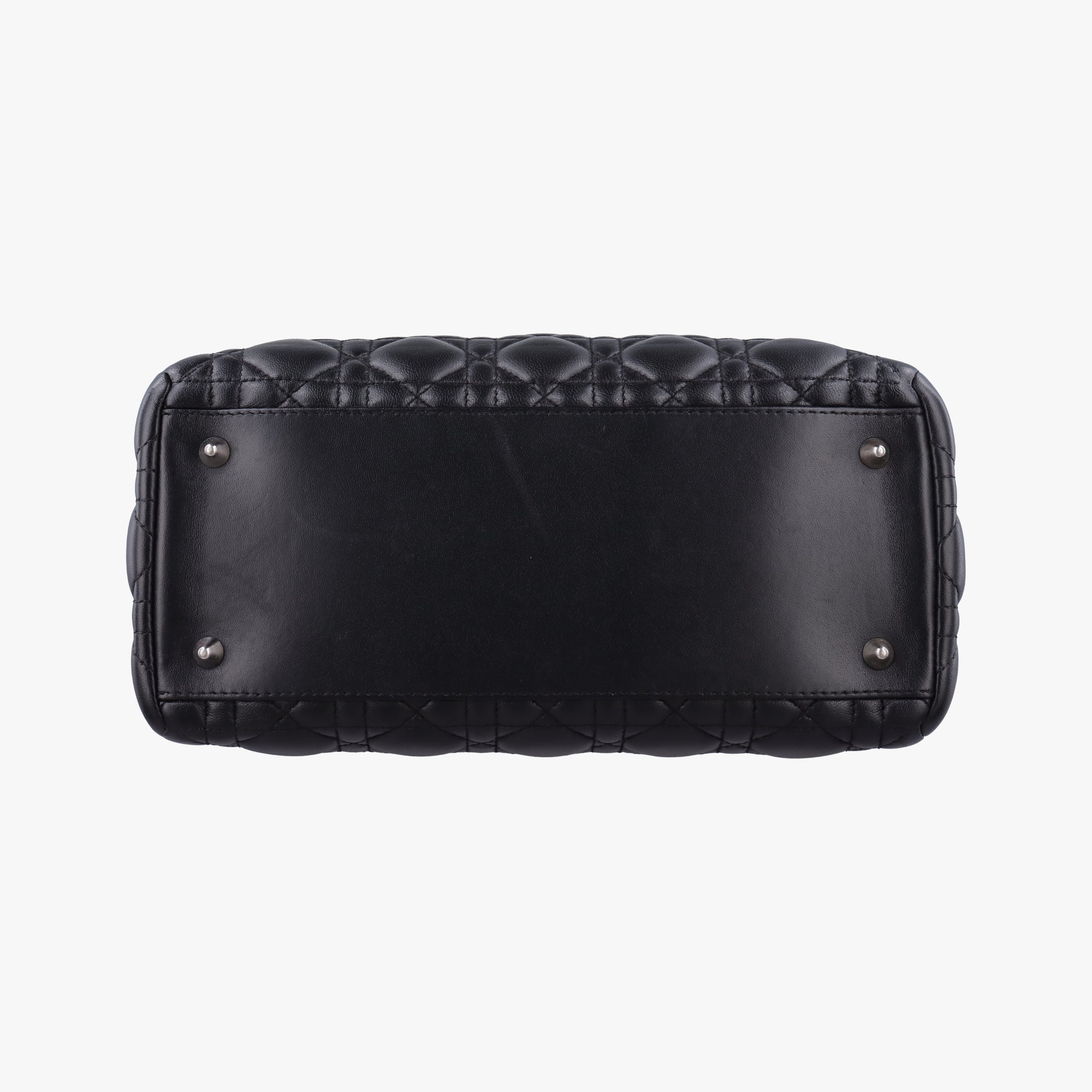 Pre-owned Christian Dior Lady Dior Black lambskin  shoulderbag | stylenewstar