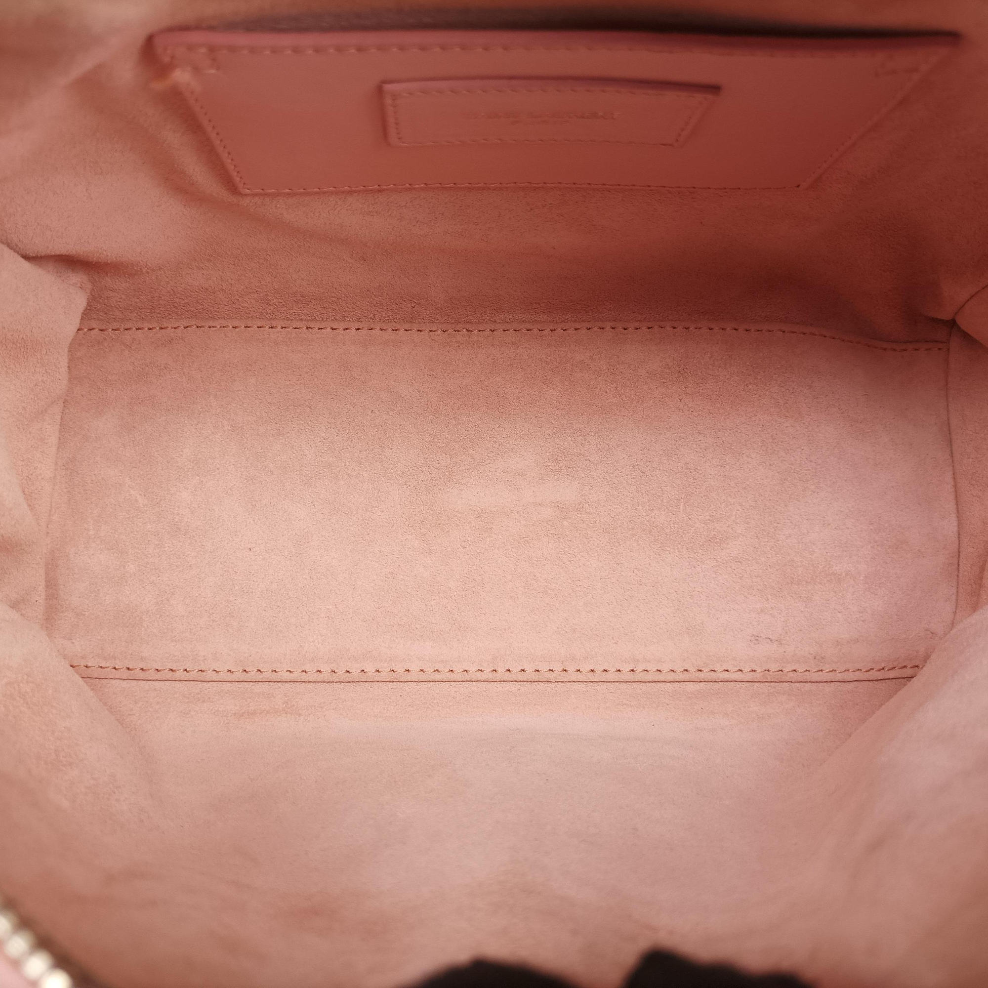 Pre-owned Yves Saint Laurent CLASSIC BABY DUFFLE Pink Leather 330958 shoulderbag | stylenewstar