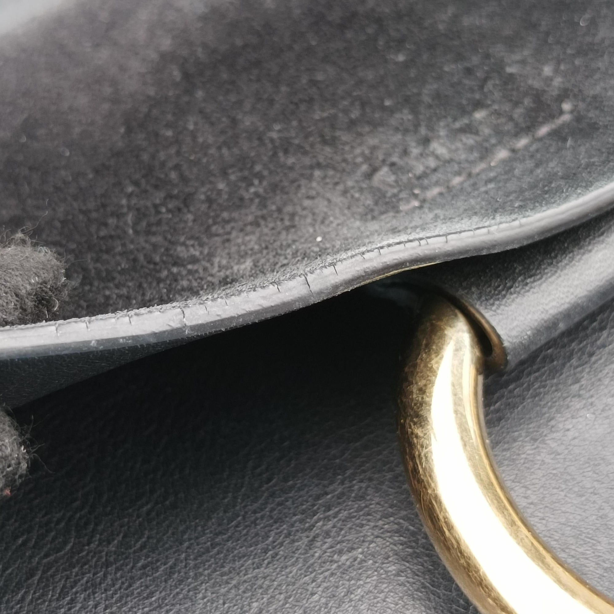 Pre-owned Chloe FAYE Black Suede × leather  shoulderbag | stylenewstar