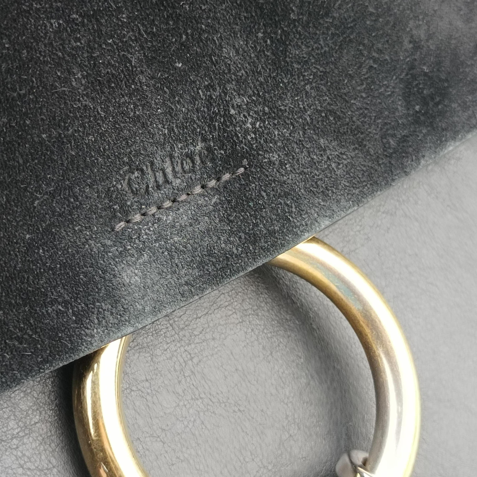 Pre-owned Chloe FAYE Black Suede × leather  shoulderbag | stylenewstar