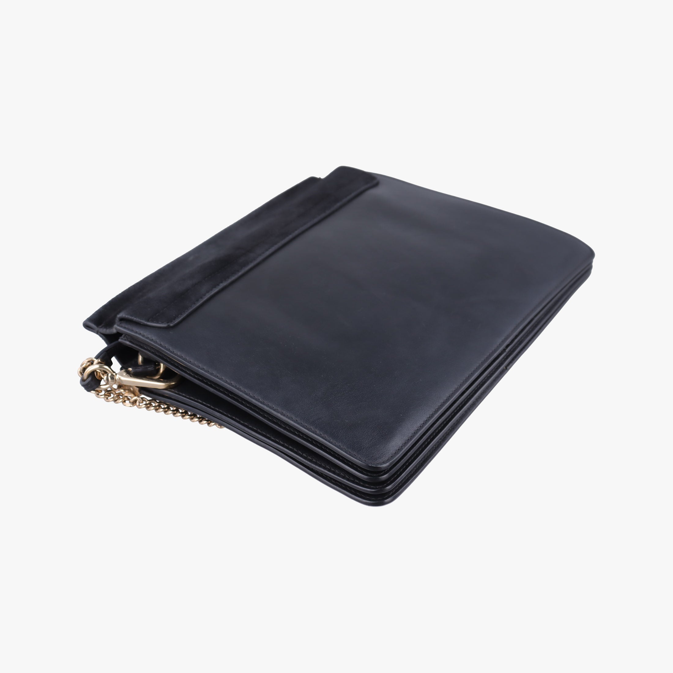 Pre-owned Chloe FAYE Black Suede × leather  shoulderbag | stylenewstar