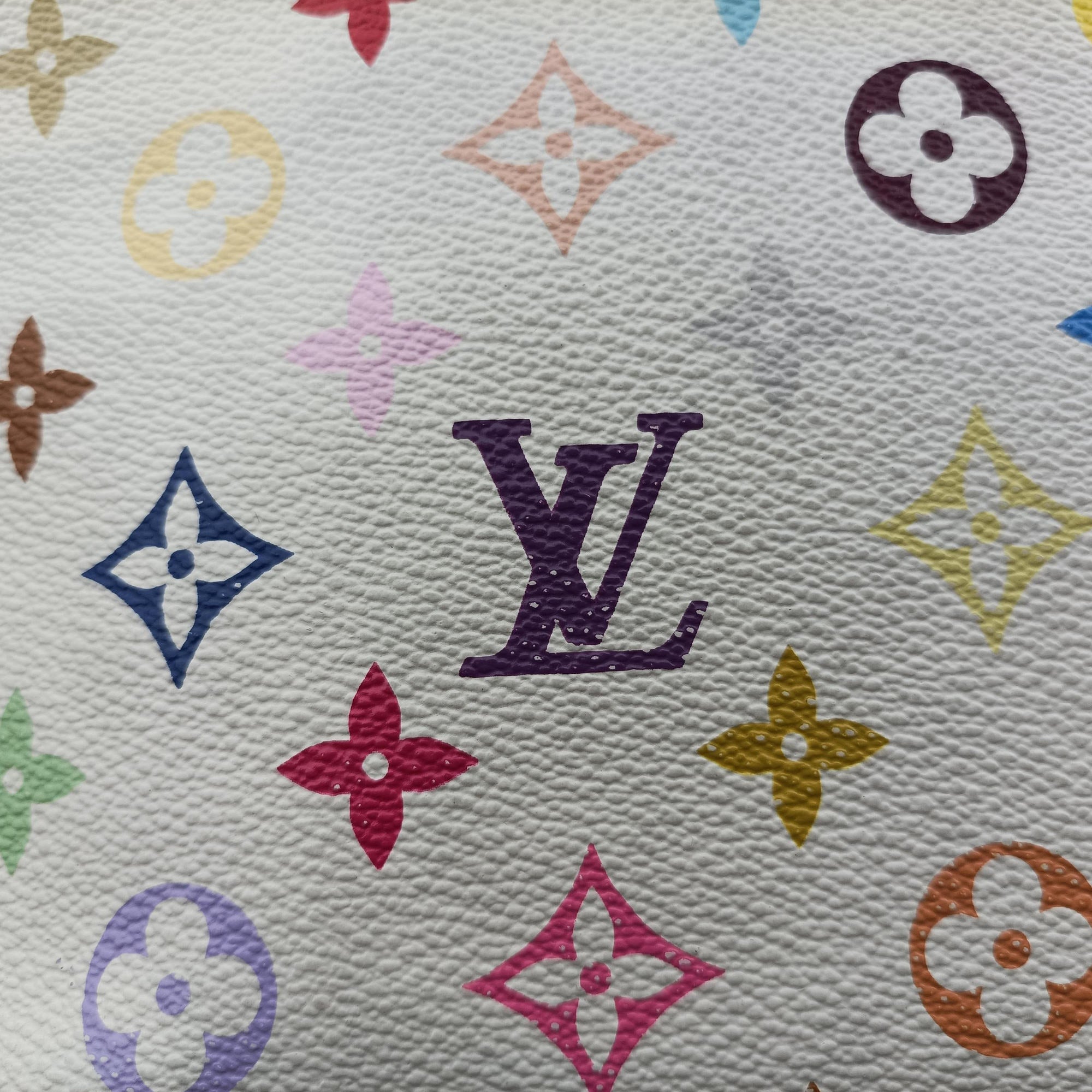Pre-owned Louis Vuitton LODGE GM white Monogram Multicolor M40051 shoulderbag | stylenewstar