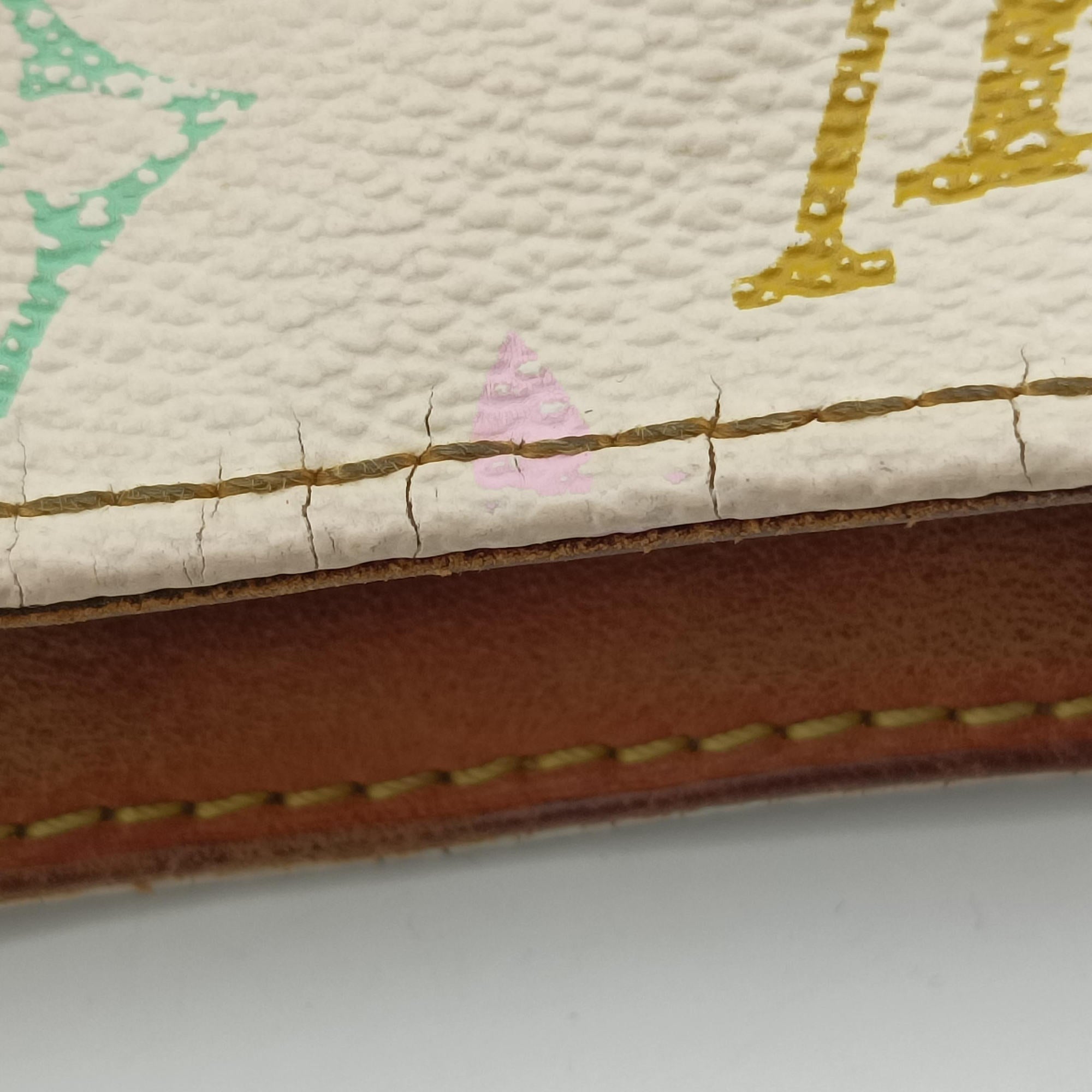 Pre-owned Louis Vuitton LODGE GM white Monogram Multicolor M40051 shoulderbag | stylenewstar