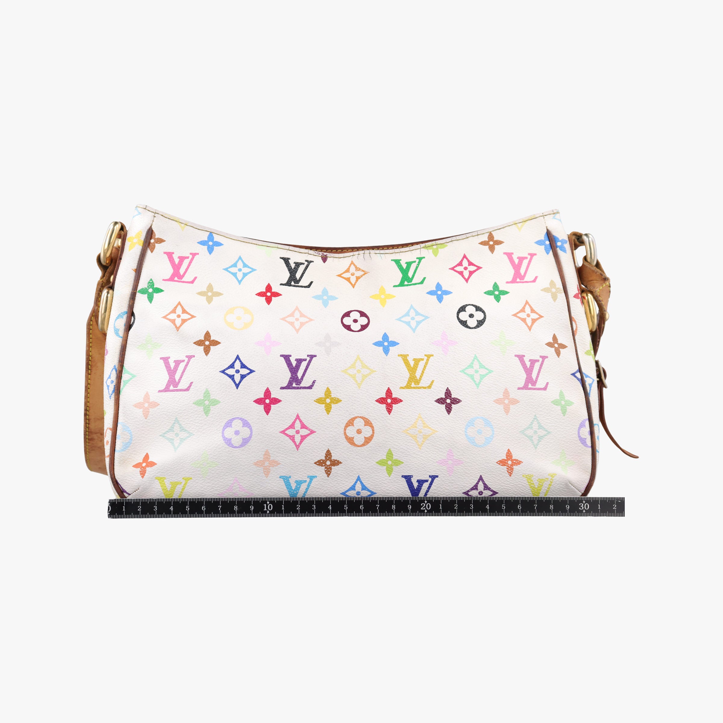 Pre-owned Louis Vuitton LODGE GM white Monogram Multicolor M40051 shoulderbag | stylenewstar