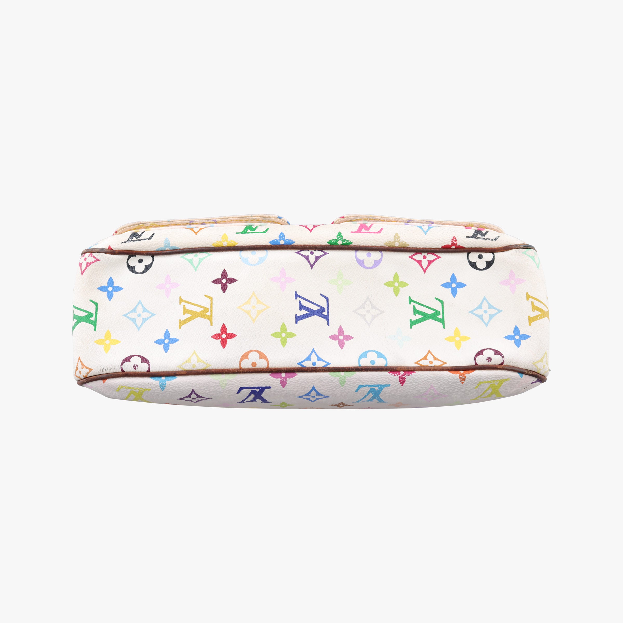 Pre-owned Louis Vuitton LODGE GM white Monogram Multicolor M40051 shoulderbag | stylenewstar