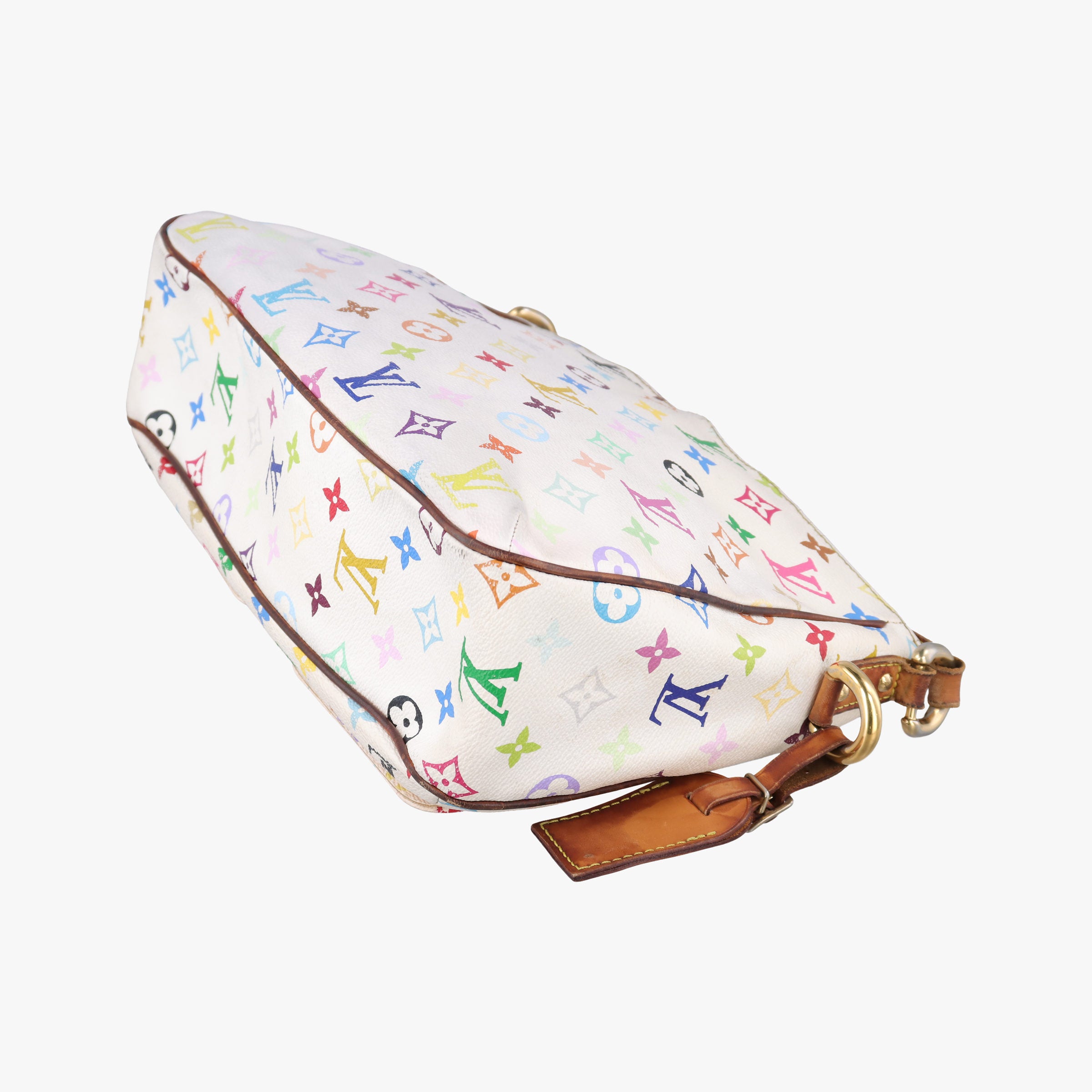 Pre-owned Louis Vuitton LODGE GM white Monogram Multicolor M40051 shoulderbag | stylenewstar