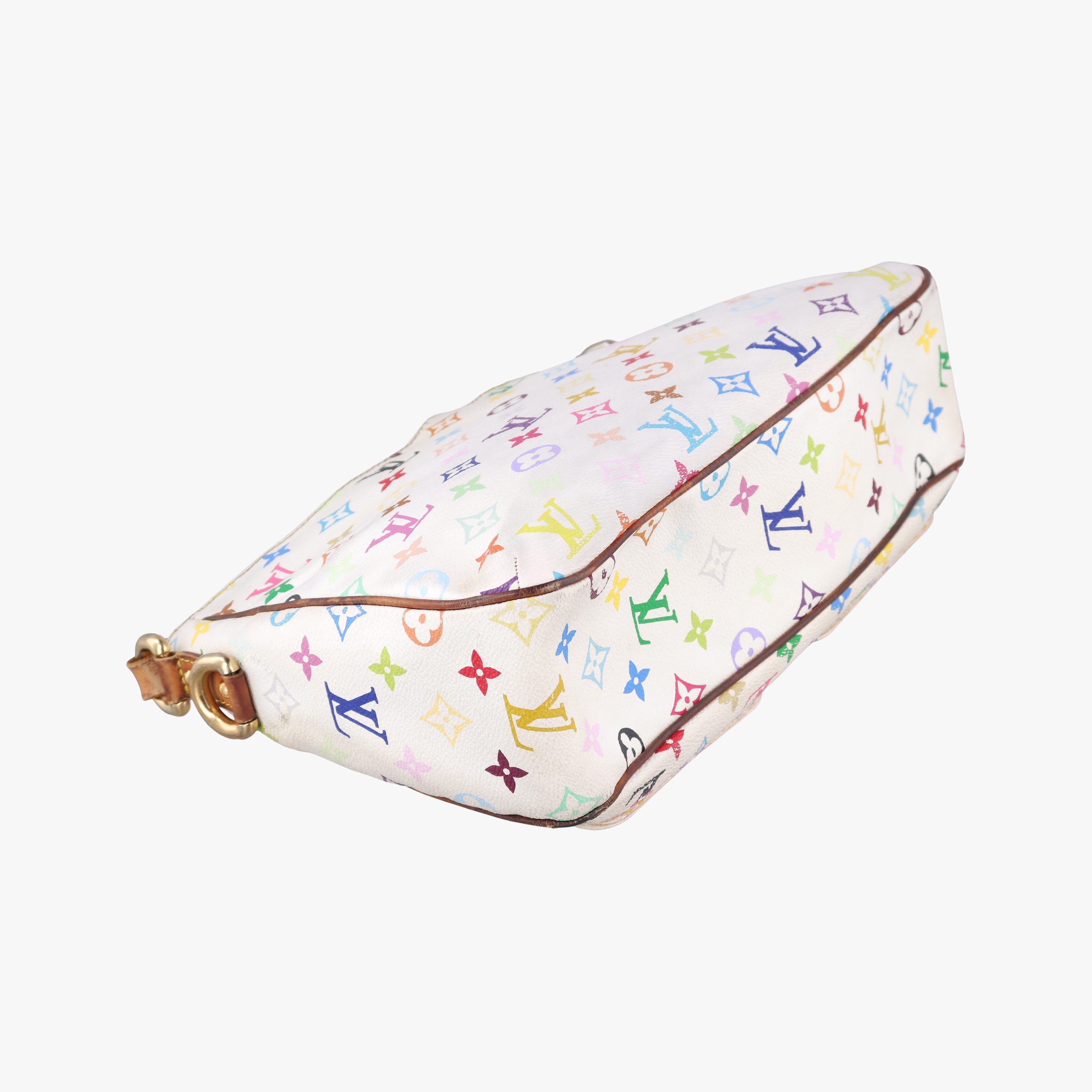Pre-owned Louis Vuitton LODGE GM white Monogram Multicolor M40051 shoulderbag | stylenewstar