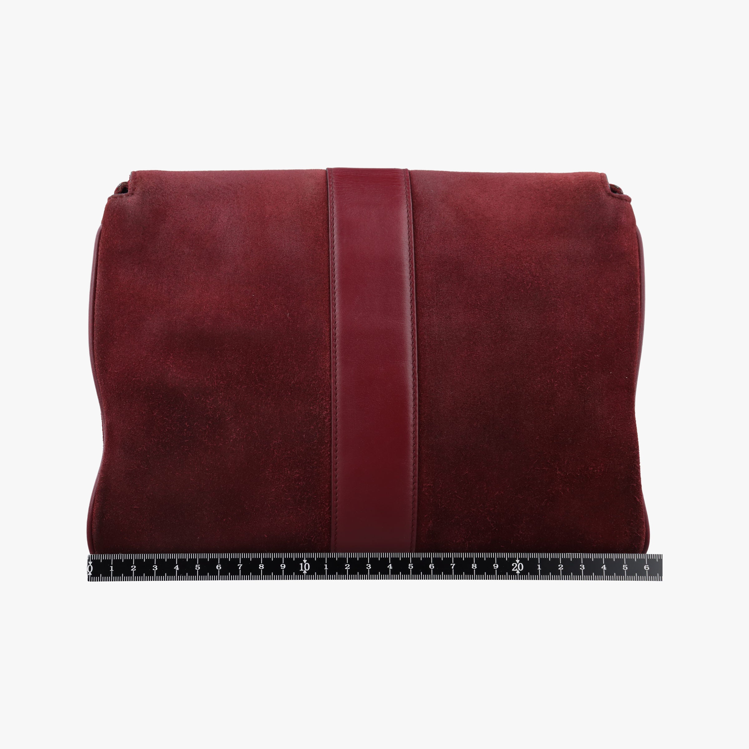 Pre-owned Gucci Arli Burgundy Suede×leather 550126 shoulderbag | stylenewstar