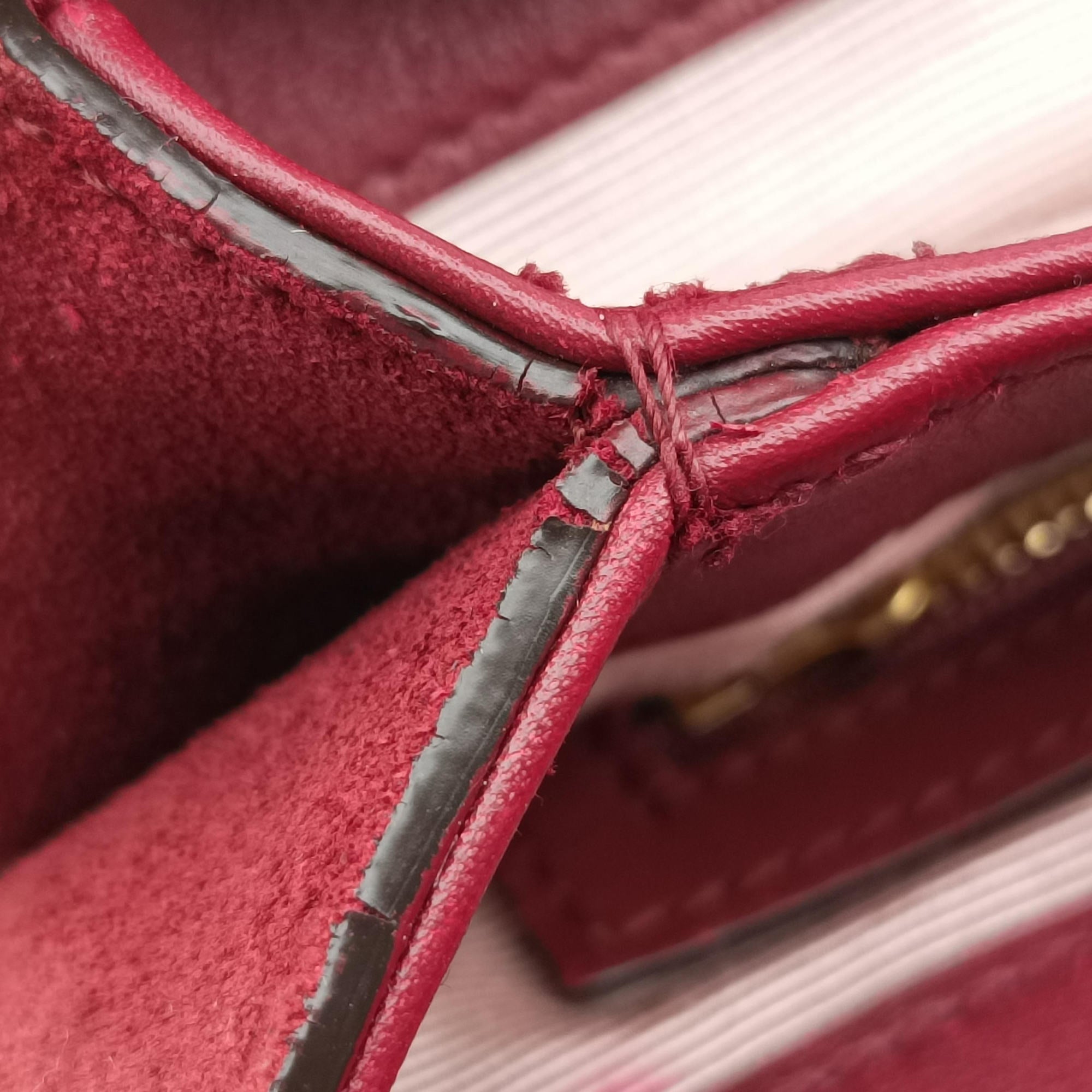 Pre-owned Gucci Arli Burgundy Suede×leather 550126 shoulderbag | stylenewstar