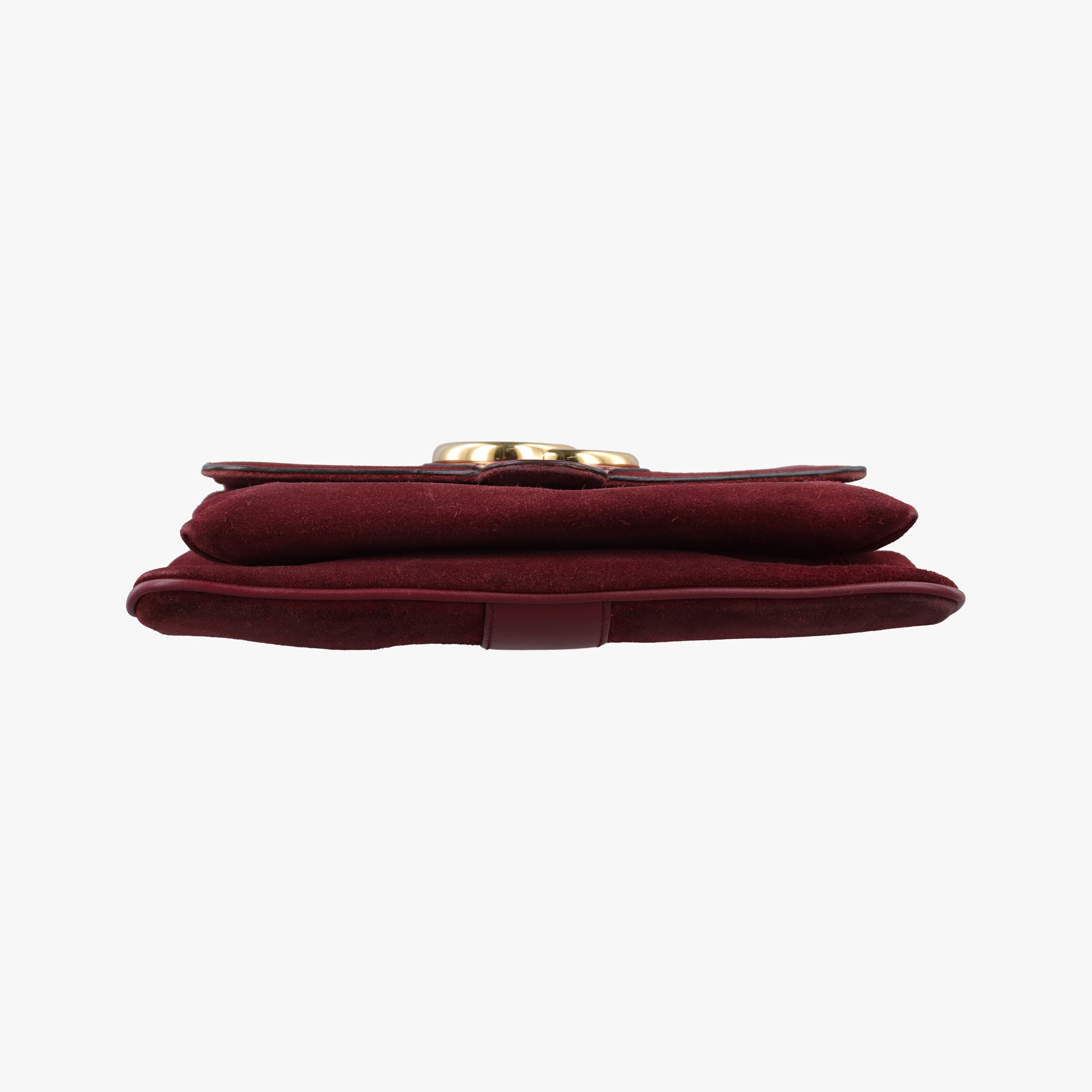 Pre-owned Gucci Arli Burgundy Suede×leather 550126 shoulderbag | stylenewstar