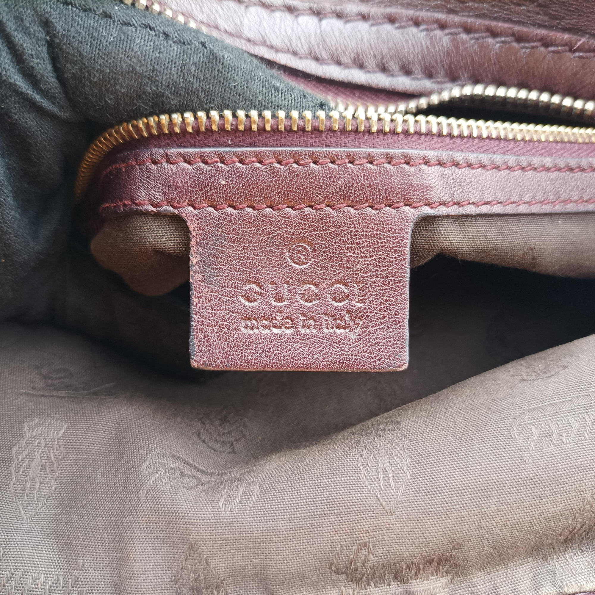 Pre-owned Gucci Hobo Guccissima Ebony Leather 211810 handbag | stylenewstar