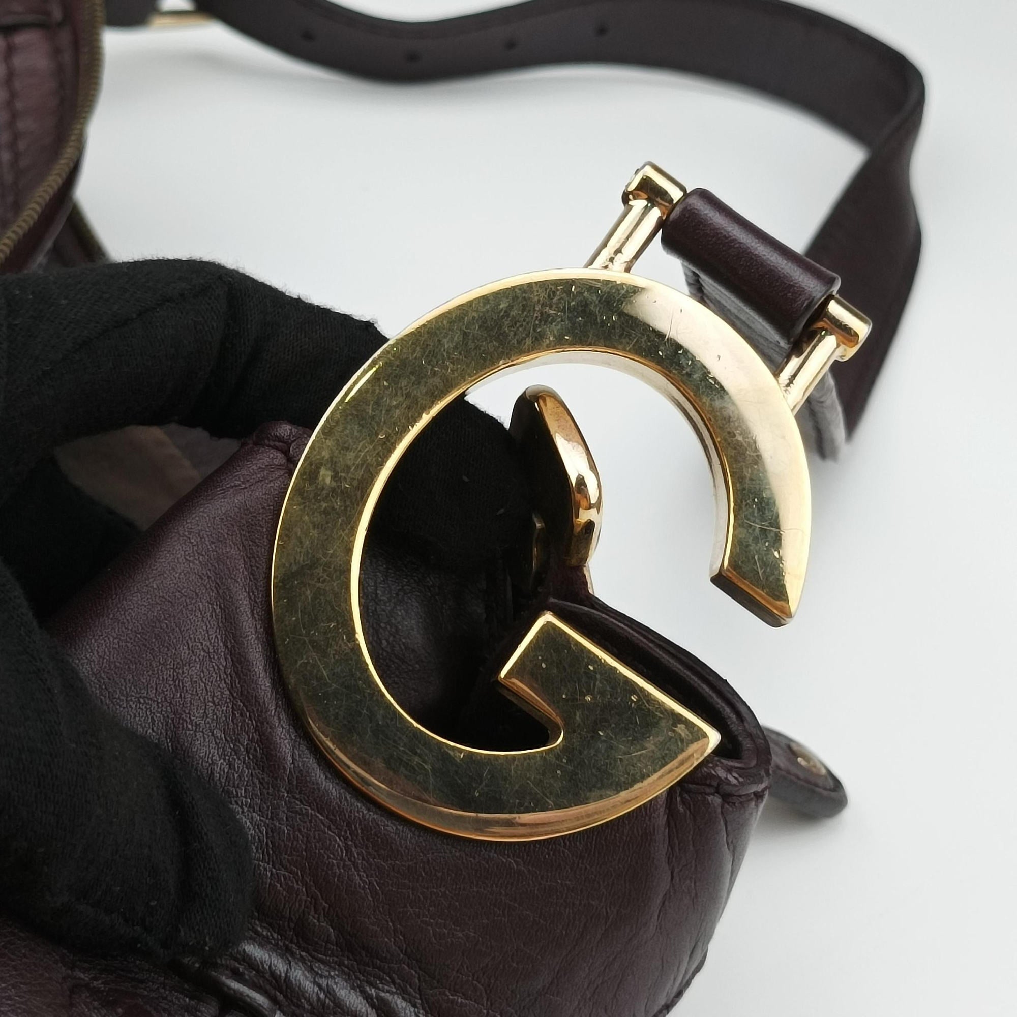Pre-owned Gucci Hobo Guccissima Ebony Leather 211810 handbag | stylenewstar