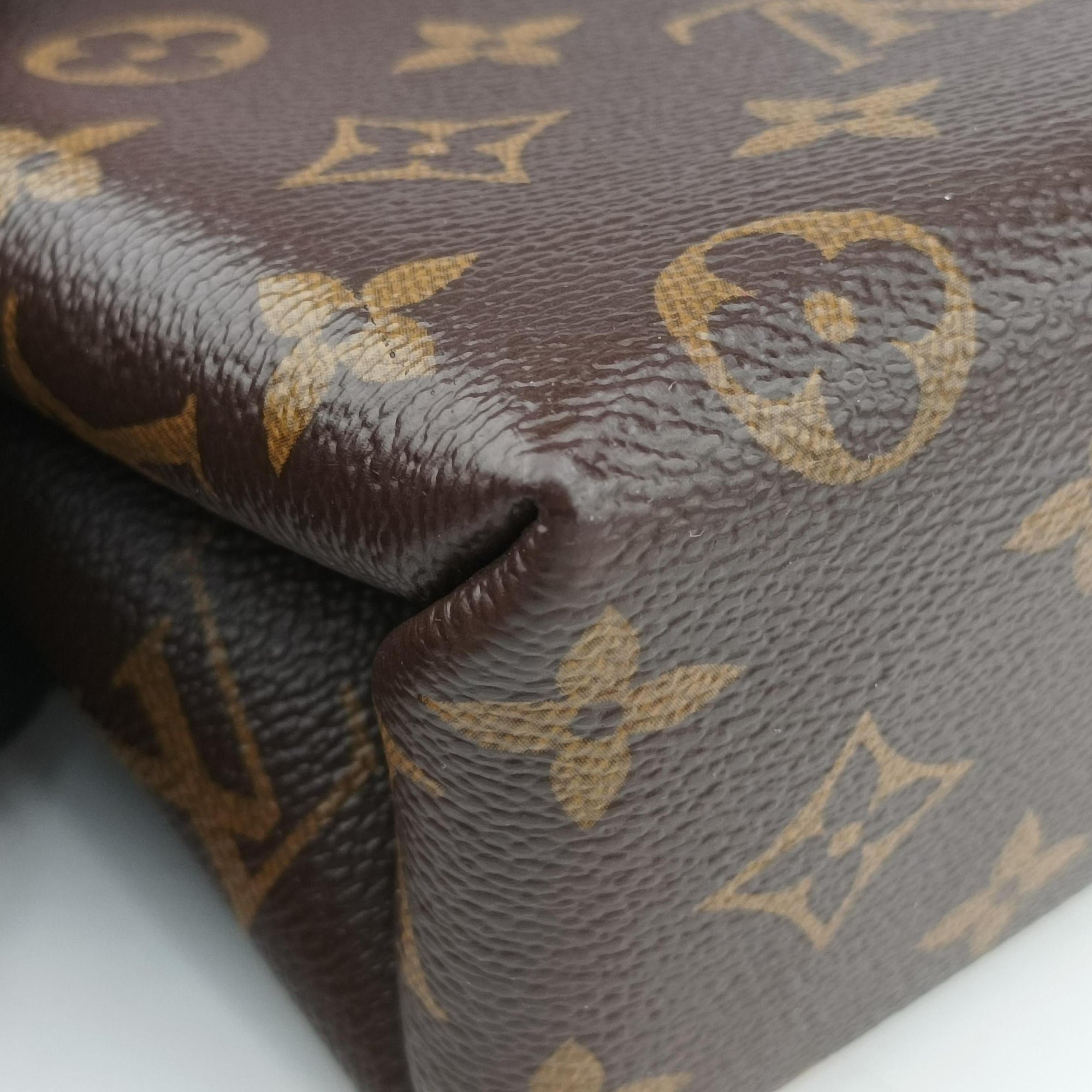 Pre-owned Louis Vuitton Locky BB Monogram/Brown×Coqulicot Monogram canvas×calf leather M44322 shoulderbag | stylenewstar