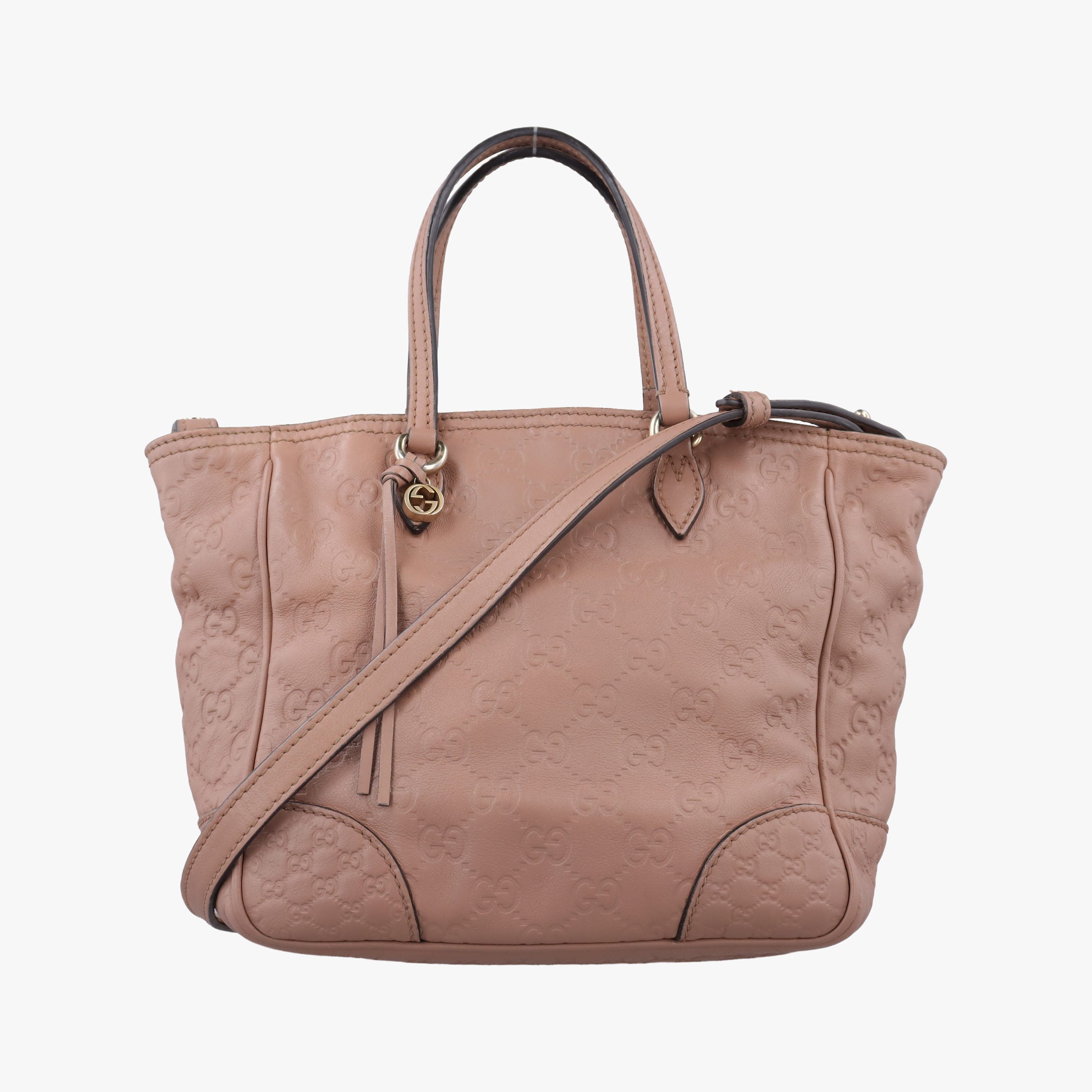 Pre-owned Gucci Bree Pink Leather 353121 shoulderbag | stylenewstar