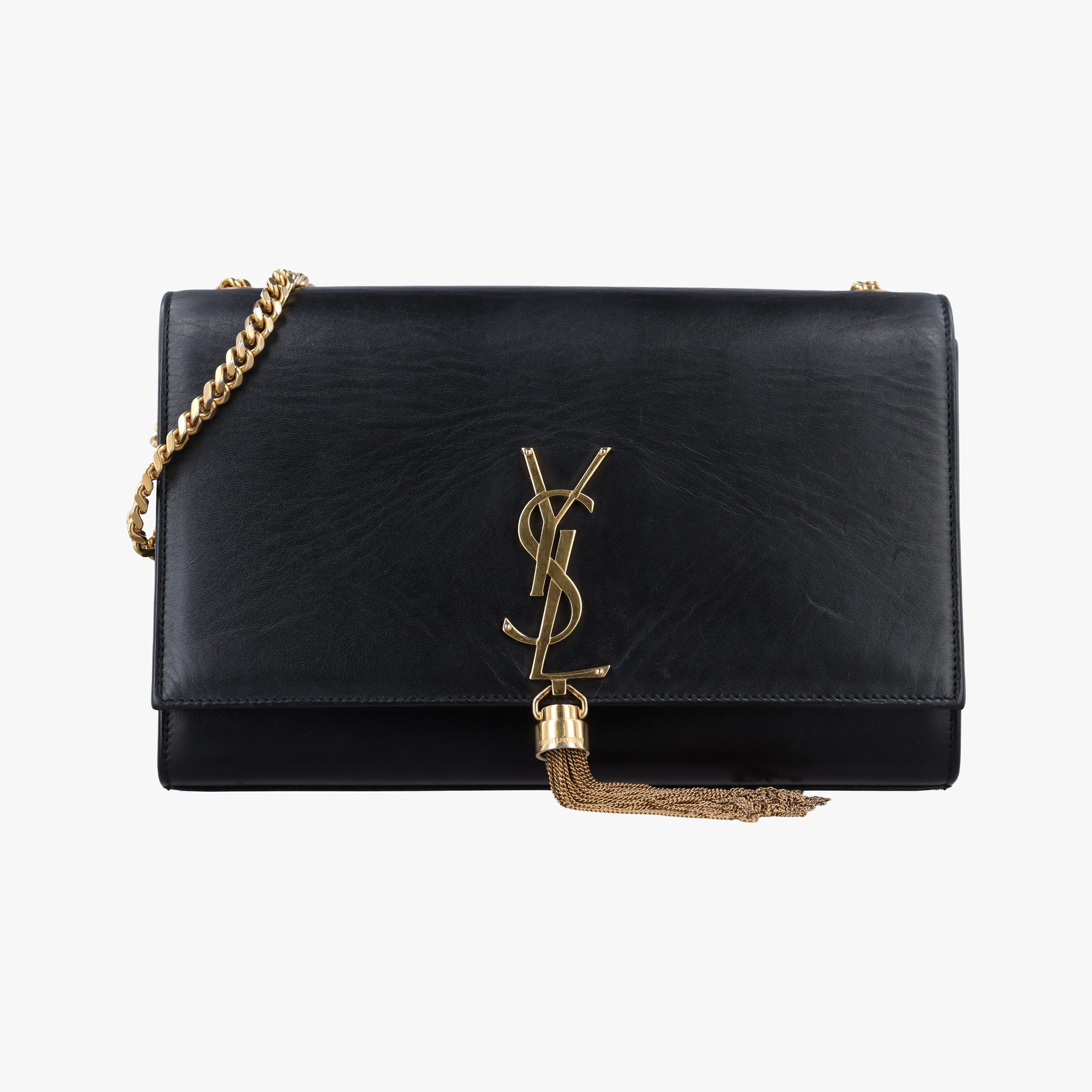 Vintage Yves Saint Laurent KATE Black Leather 354119 shoulderbag | stylenewstar