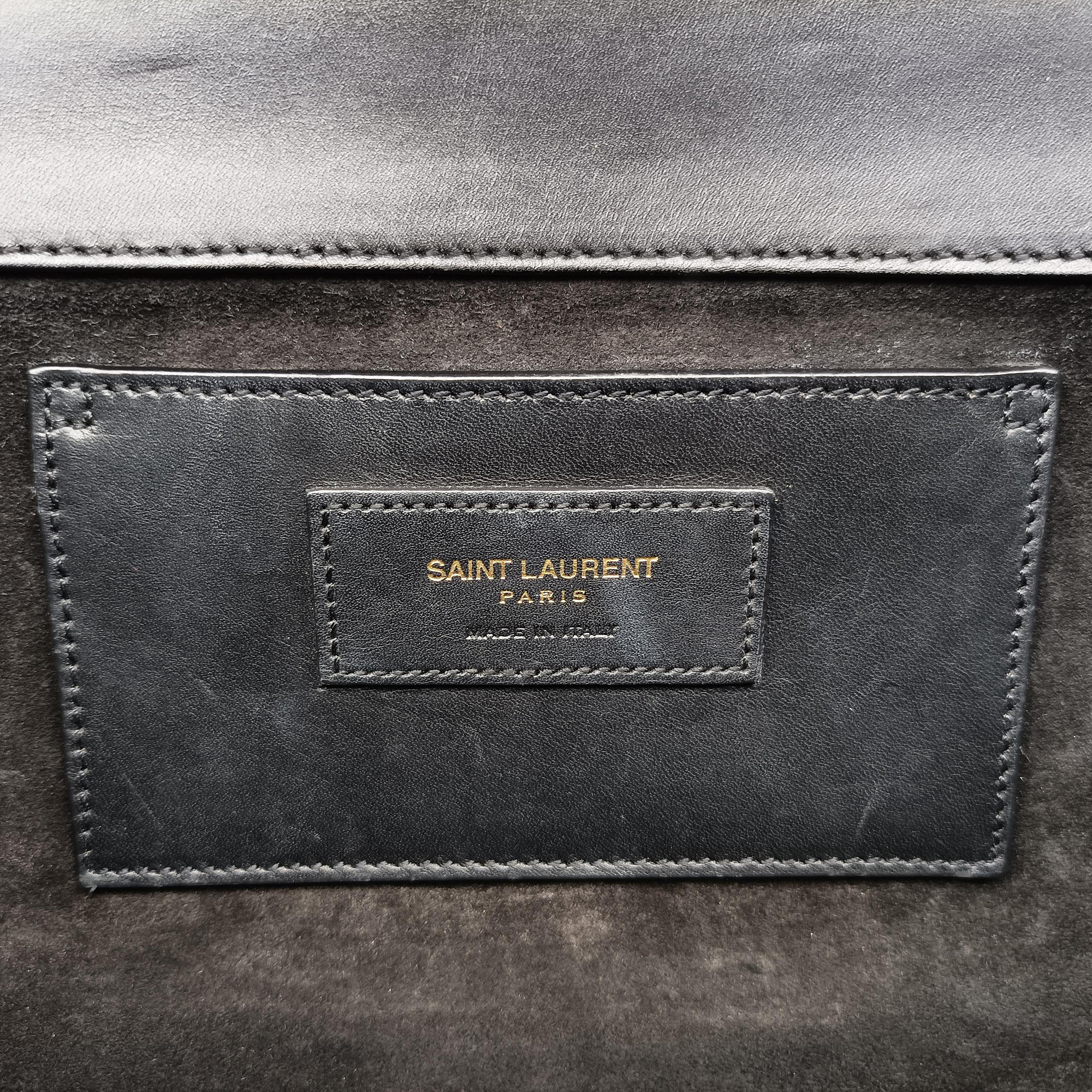 Vintage Yves Saint Laurent KATE Black Leather 354119 shoulderbag | stylenewstar