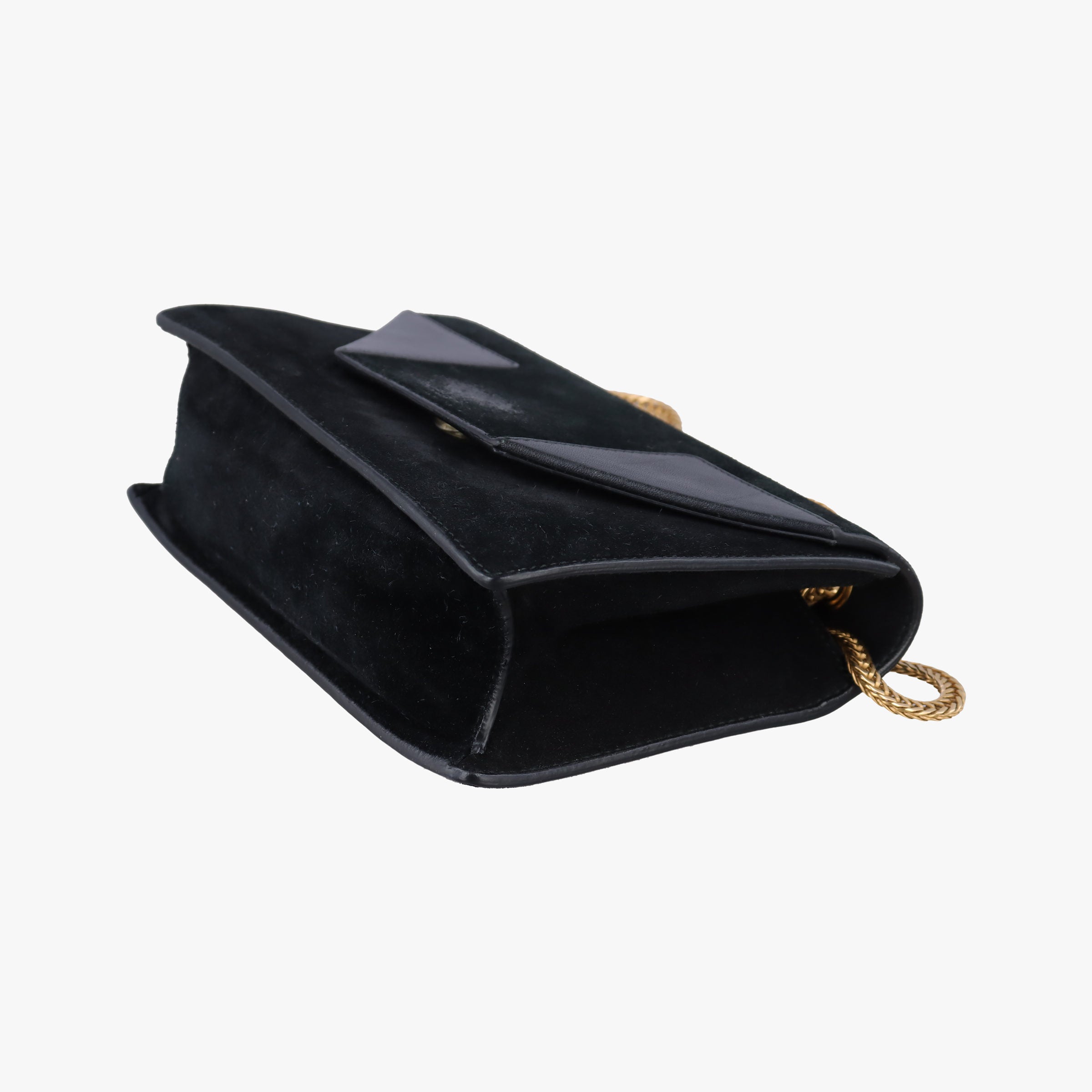 Pre-owned Yves Saint Laurent Small Betty Black Suede × Leather 314516 shoulderbag | stylenewstar