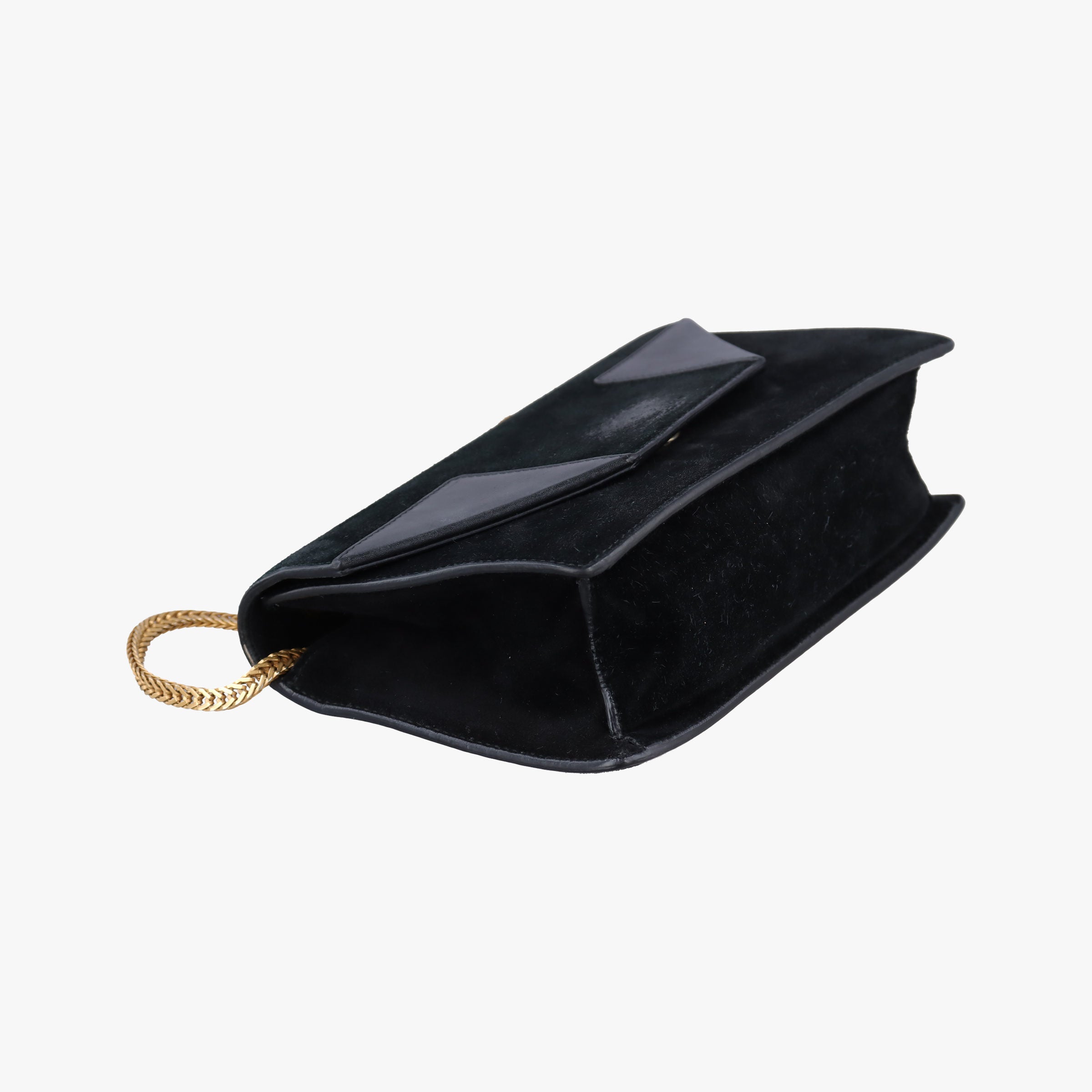 Pre-owned Yves Saint Laurent Small Betty Black Suede × Leather 314516 shoulderbag | stylenewstar