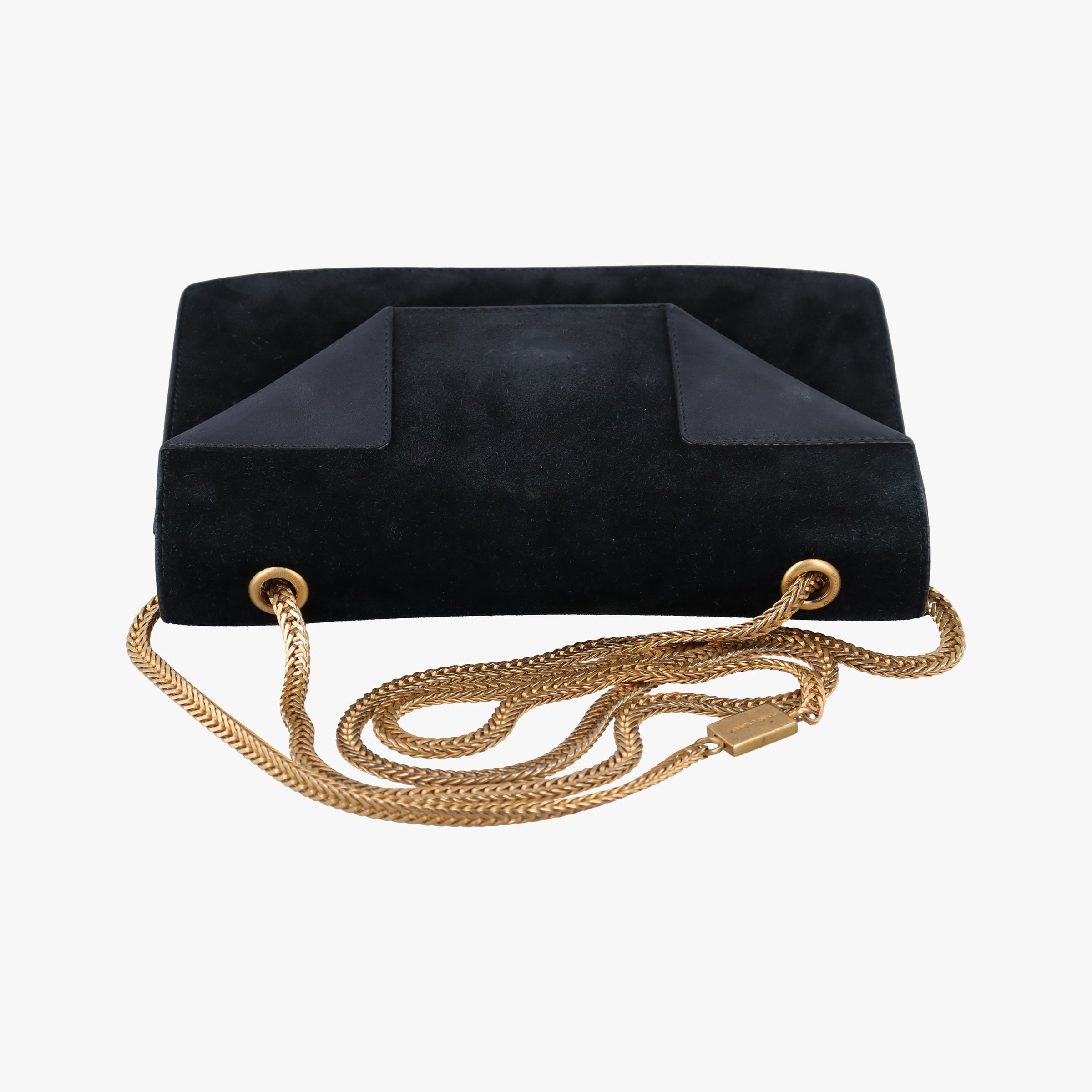 Pre-owned Yves Saint Laurent Small Betty Black Suede × Leather 314516 shoulderbag | stylenewstar