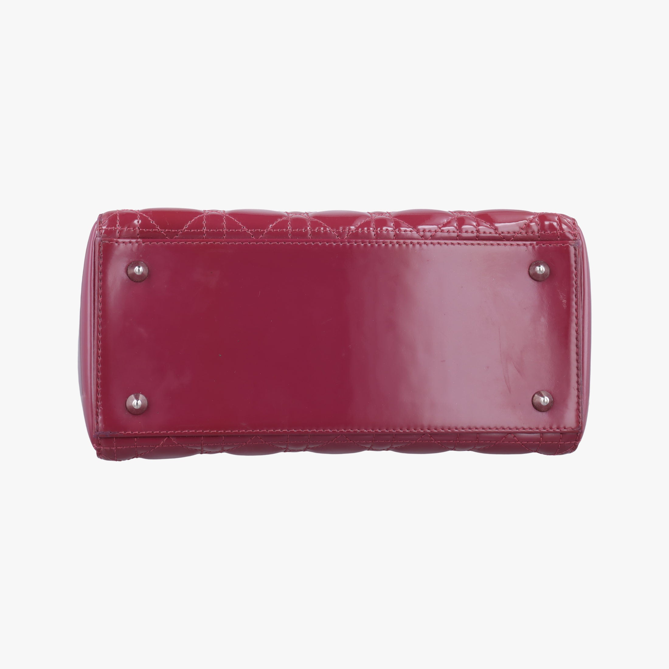Pre-owned Christian Dior Lady Dior Purple patent  handbag | stylenewstar