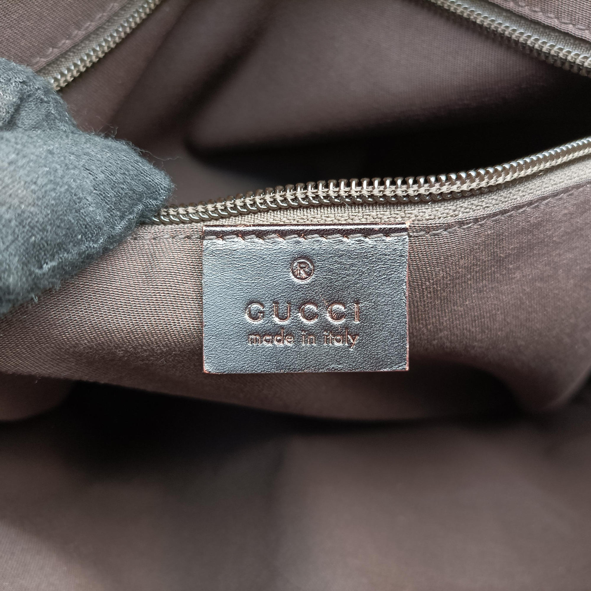 Pre-owned Gucci Diamante tote Brown leather 223668 handbag | stylenewstar