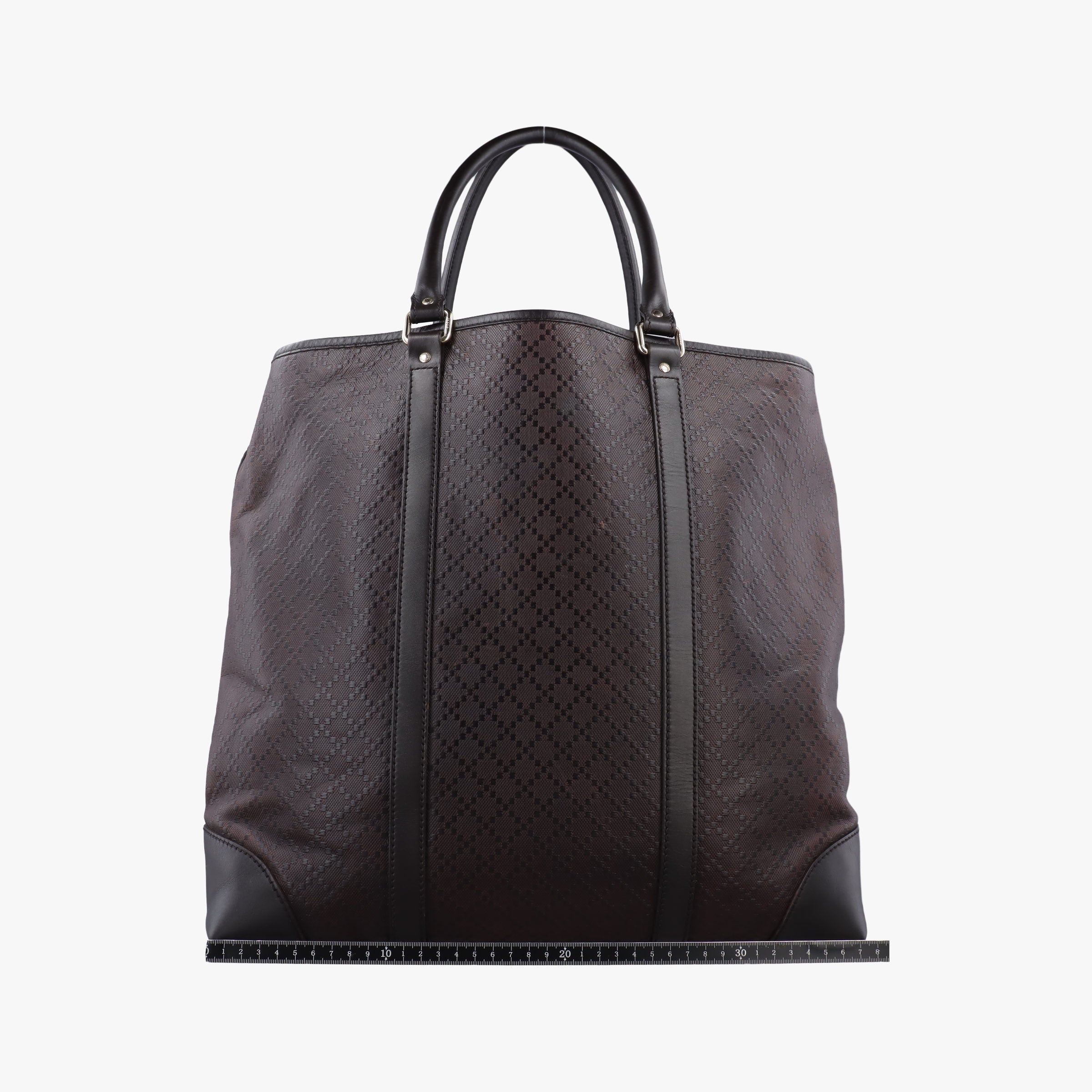 Pre-owned Gucci Diamante tote Brown leather 223668 handbag | stylenewstar