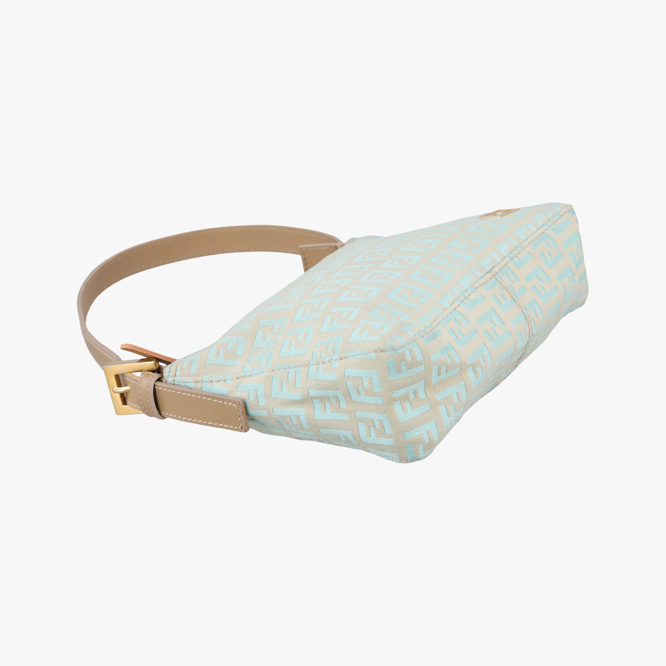 Pre-owned Fendi Zucchino Green Jacquard Canvas   handbag | stylenewstar