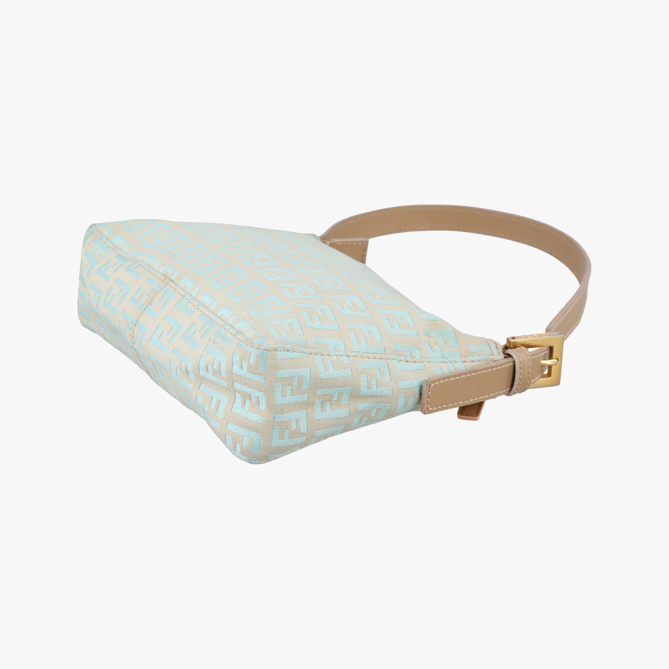 Pre-owned Fendi Zucchino Green Jacquard Canvas   handbag | stylenewstar
