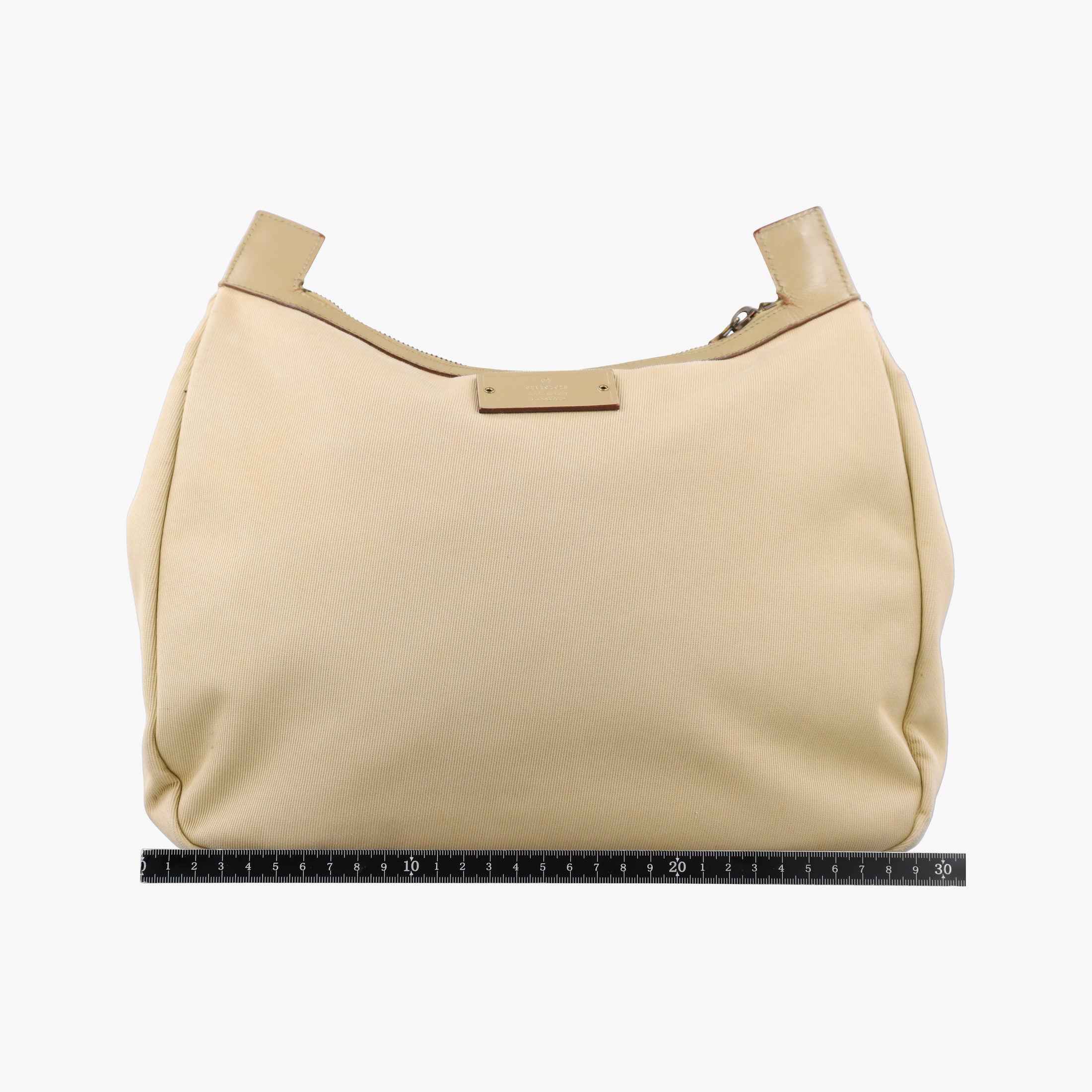 Pre-owned Gucci Double Pocket Beige canvas 90762 shoulderbag | stylenewstar