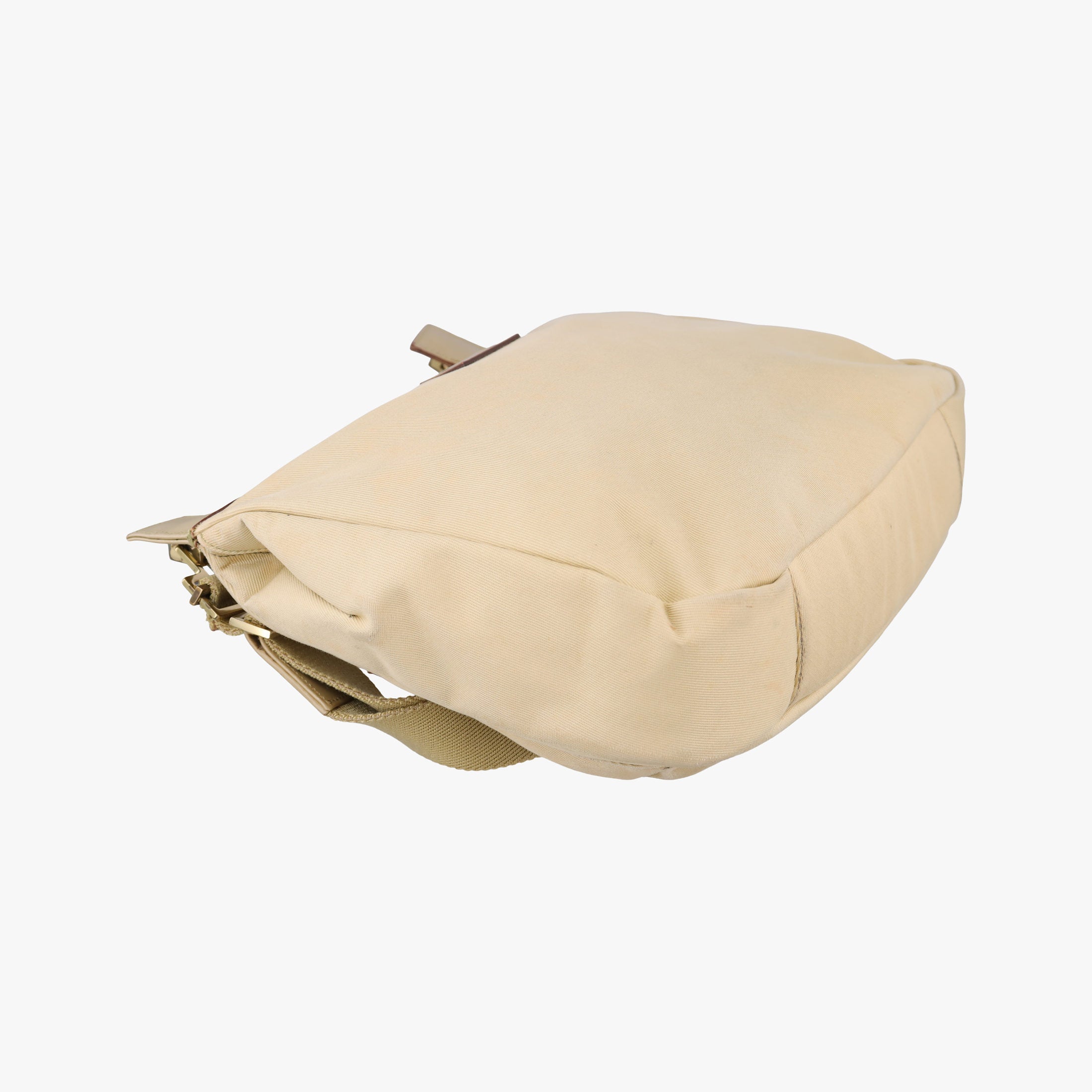 Pre-owned Gucci Double Pocket Beige canvas 90762 shoulderbag | stylenewstar