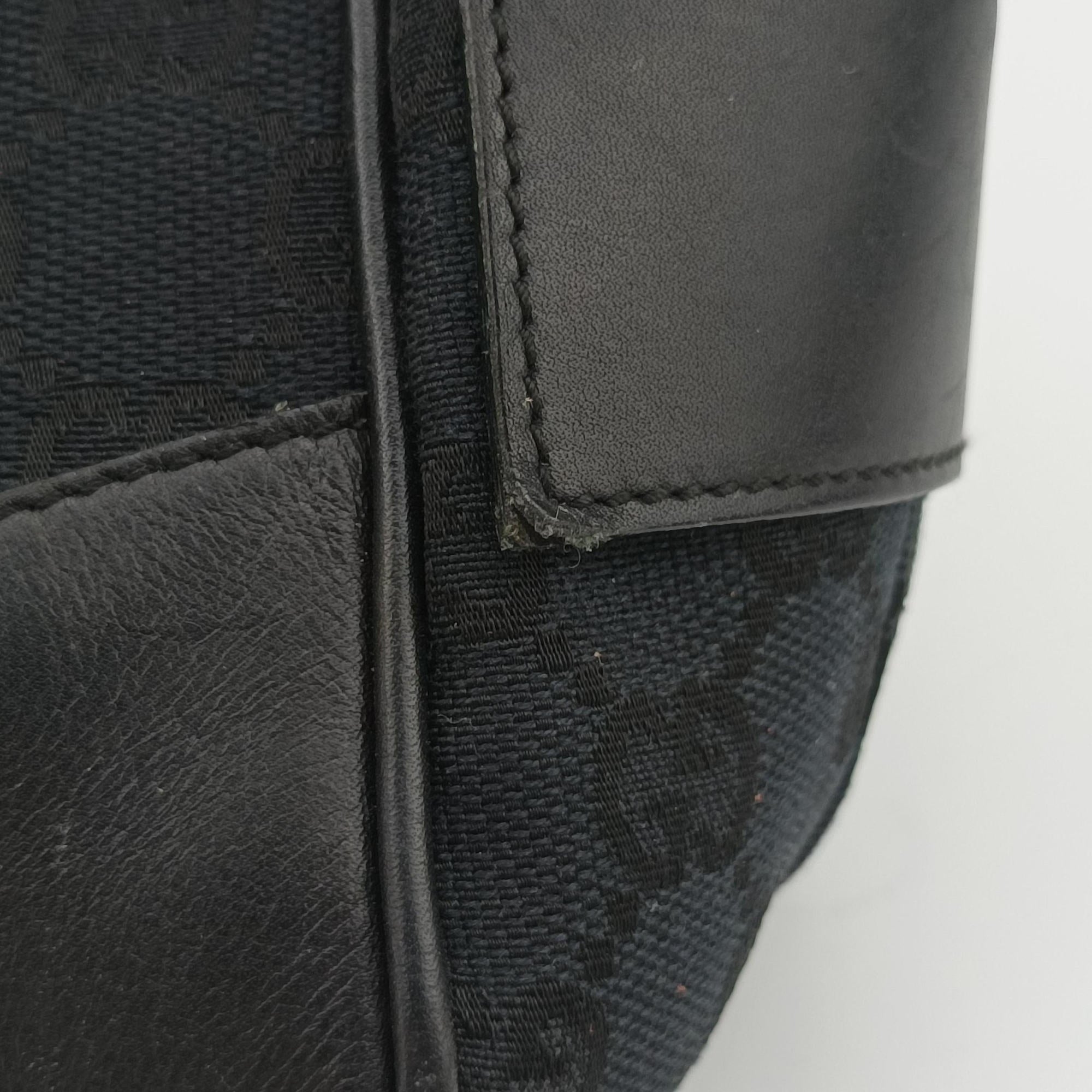 Vintage Gucci GG Canvas Black Jacquard Canvas × Calf Leather 002.11 handbag | stylenewstar