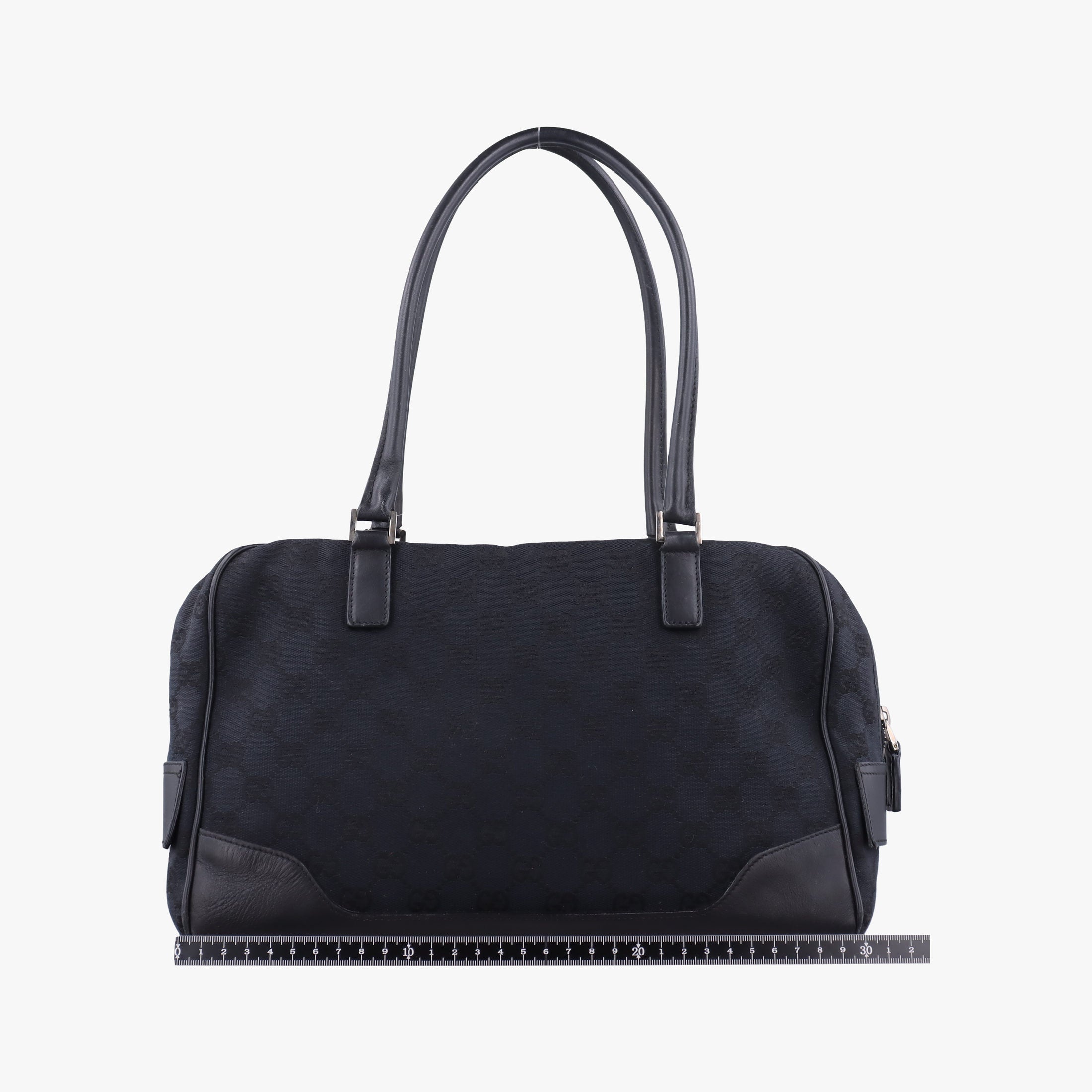 Vintage Gucci GG Canvas Black Jacquard Canvas × Calf Leather 002.11 handbag | stylenewstar
