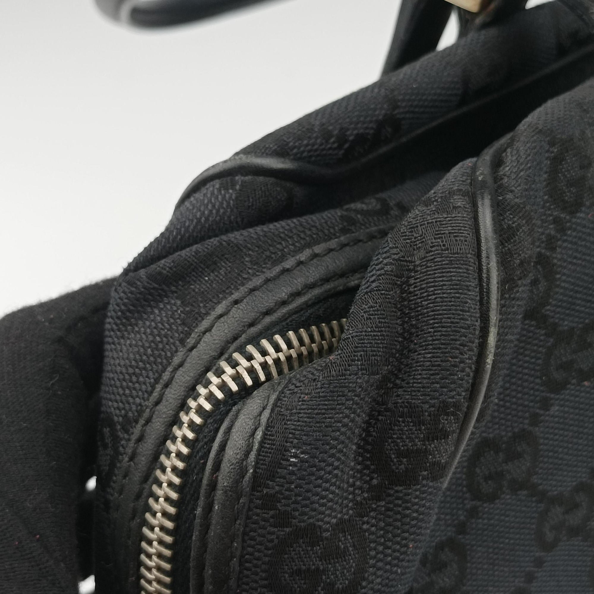 Vintage Gucci GG Canvas Black Jacquard Canvas × Calf Leather 002.11 handbag | stylenewstar