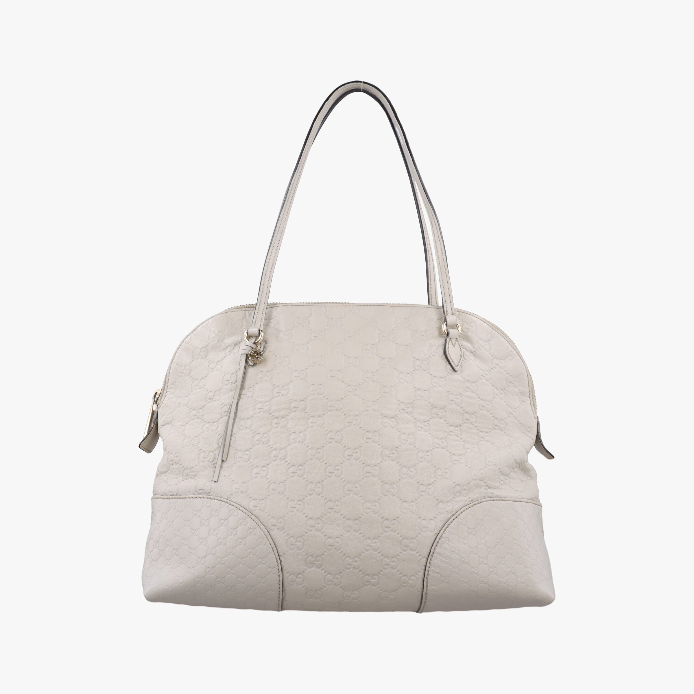 Vintage Gucci Guccissima Bree White Leather 323673 shoulderbag | stylenewstar