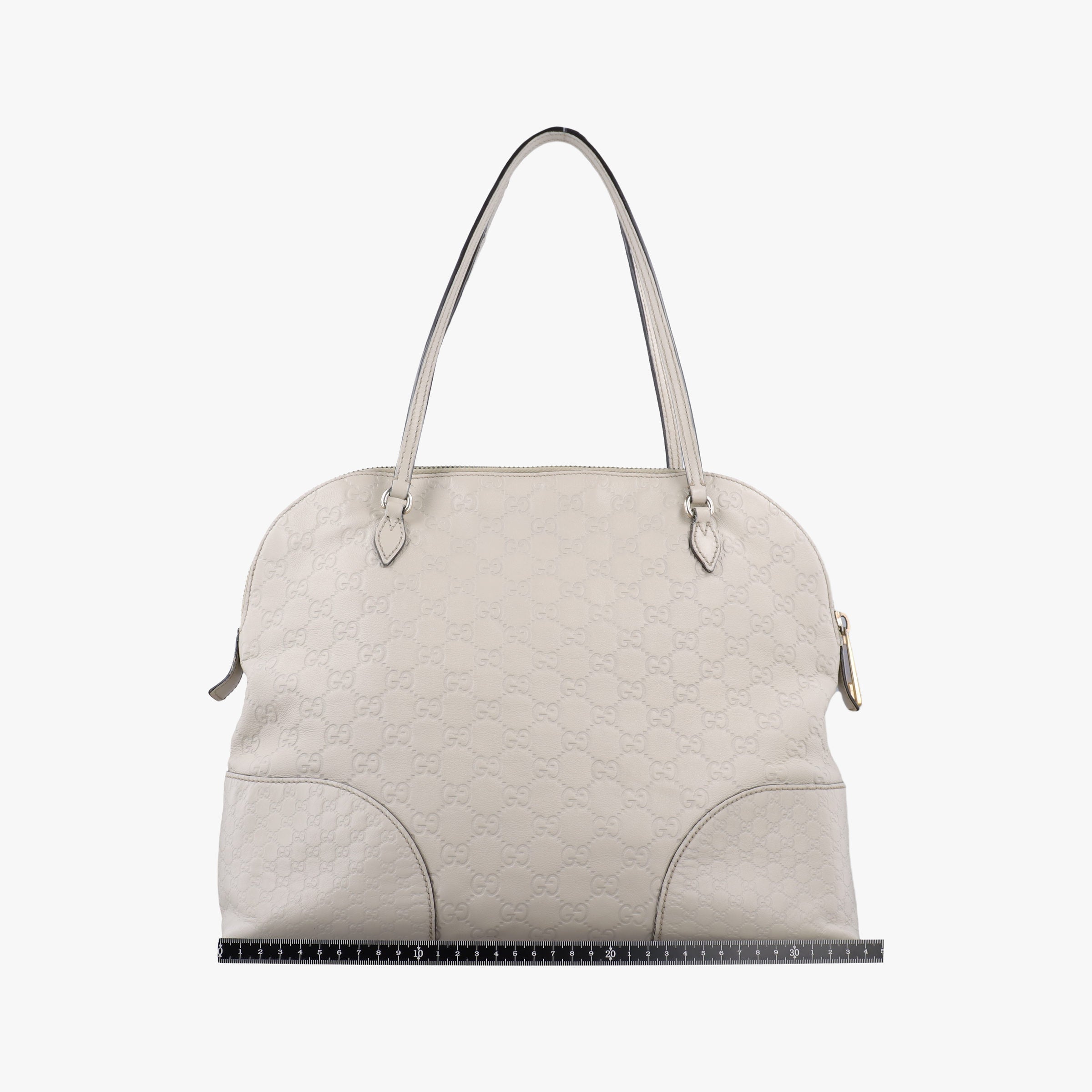 Vintage Gucci Guccissima Bree White Leather 323673 shoulderbag | stylenewstar