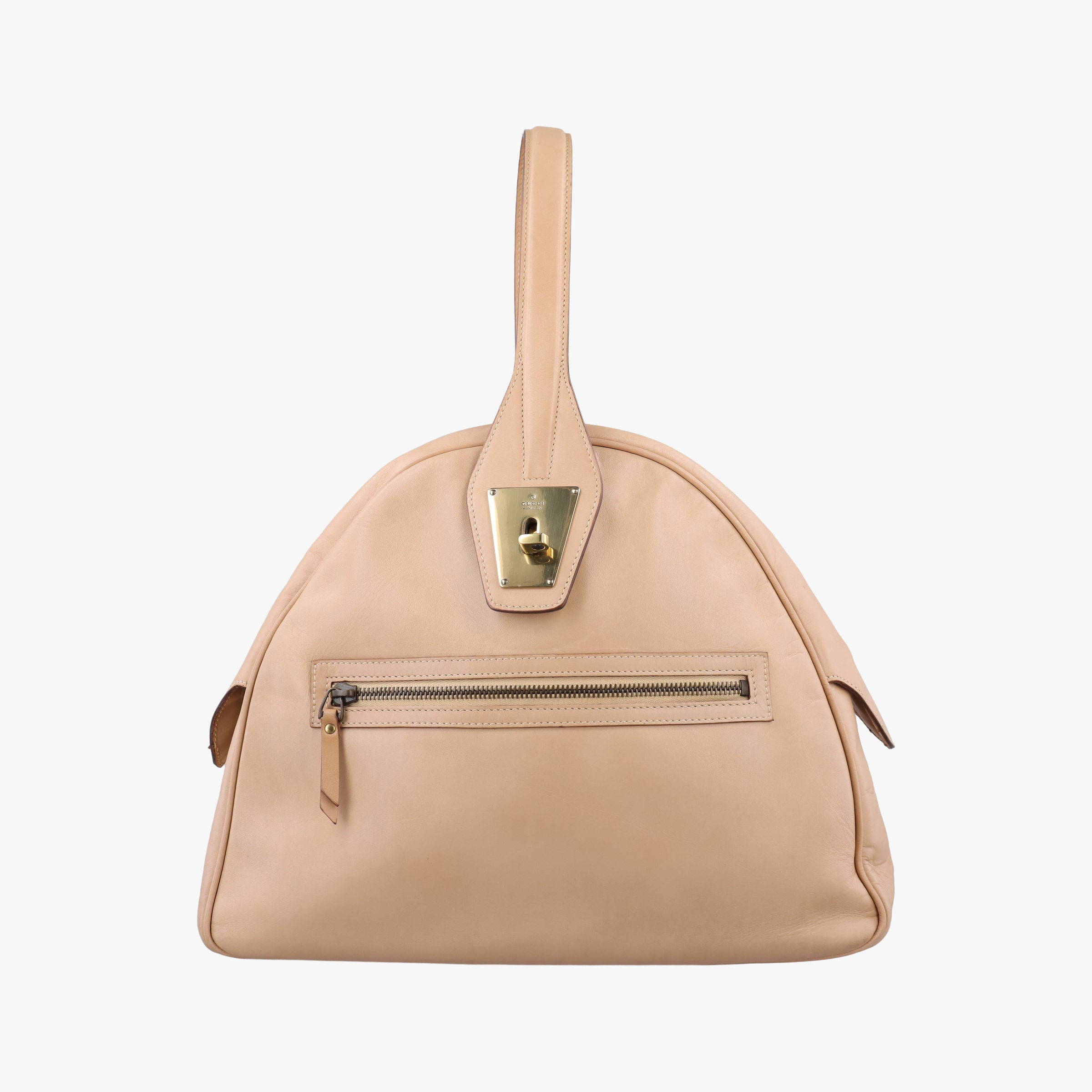 Vintage Gucci Dome Beige Leather 90670 handbag | stylenewstar