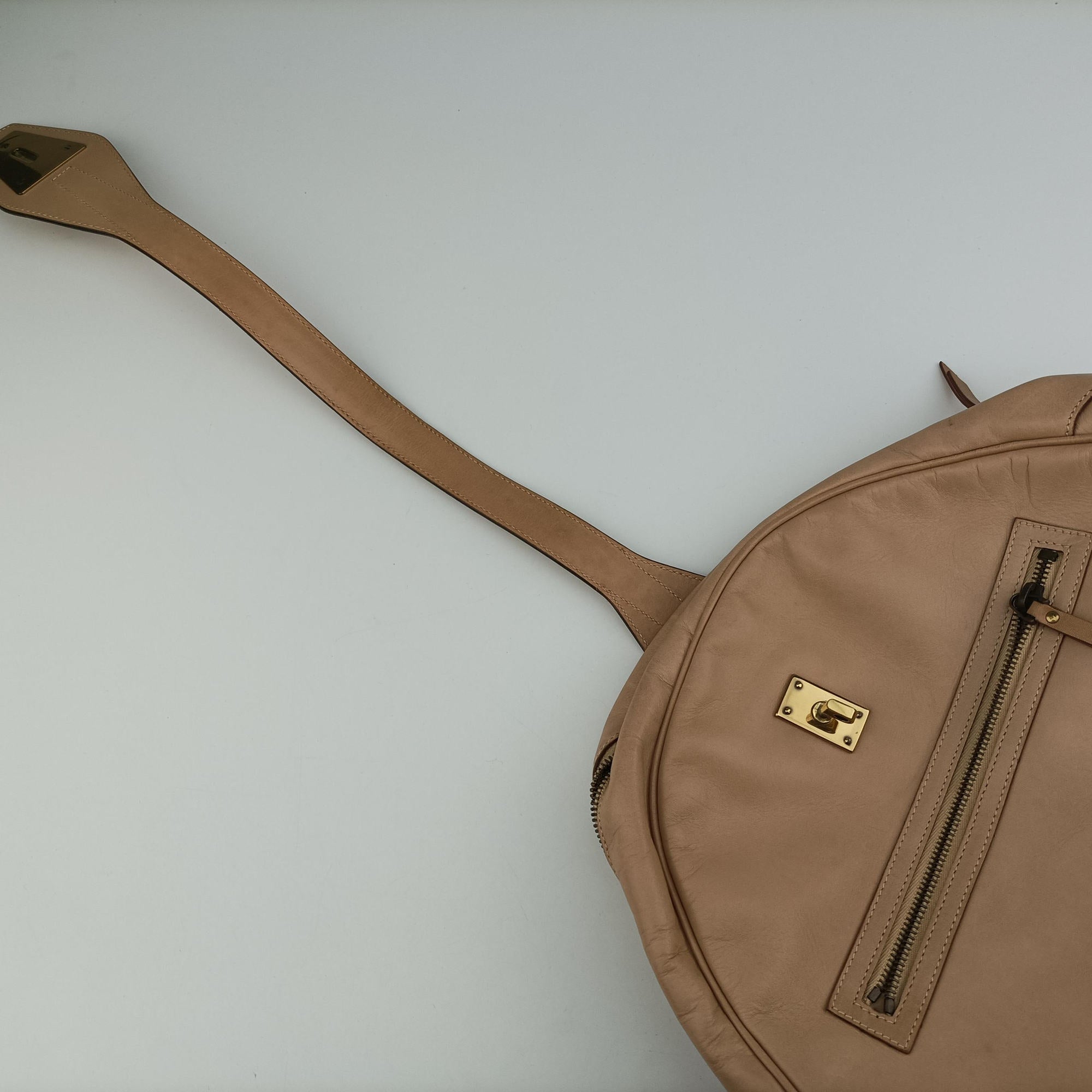 Vintage Gucci Dome Beige Leather 90670 handbag | stylenewstar