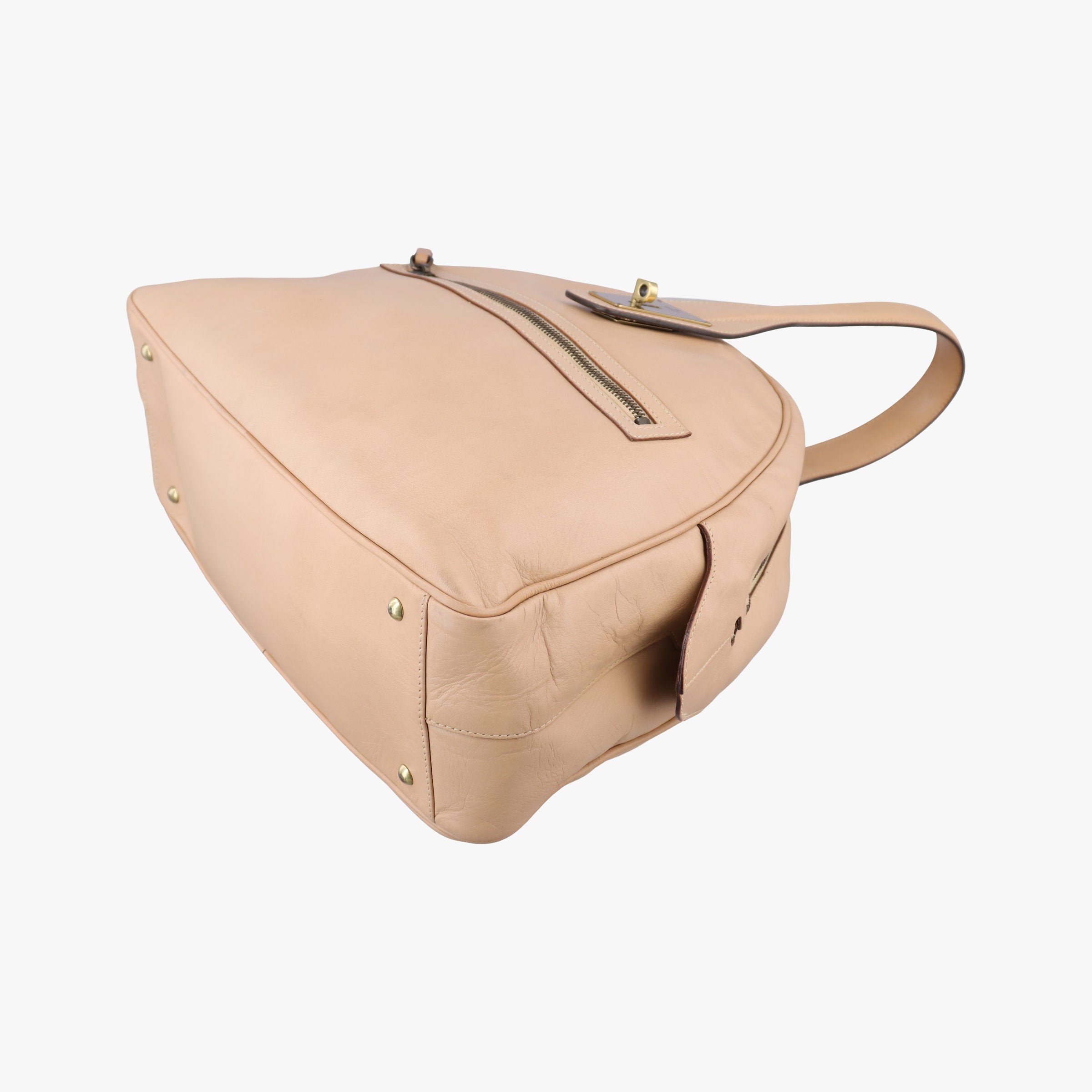 Vintage Gucci Dome Beige Leather 90670 handbag | stylenewstar