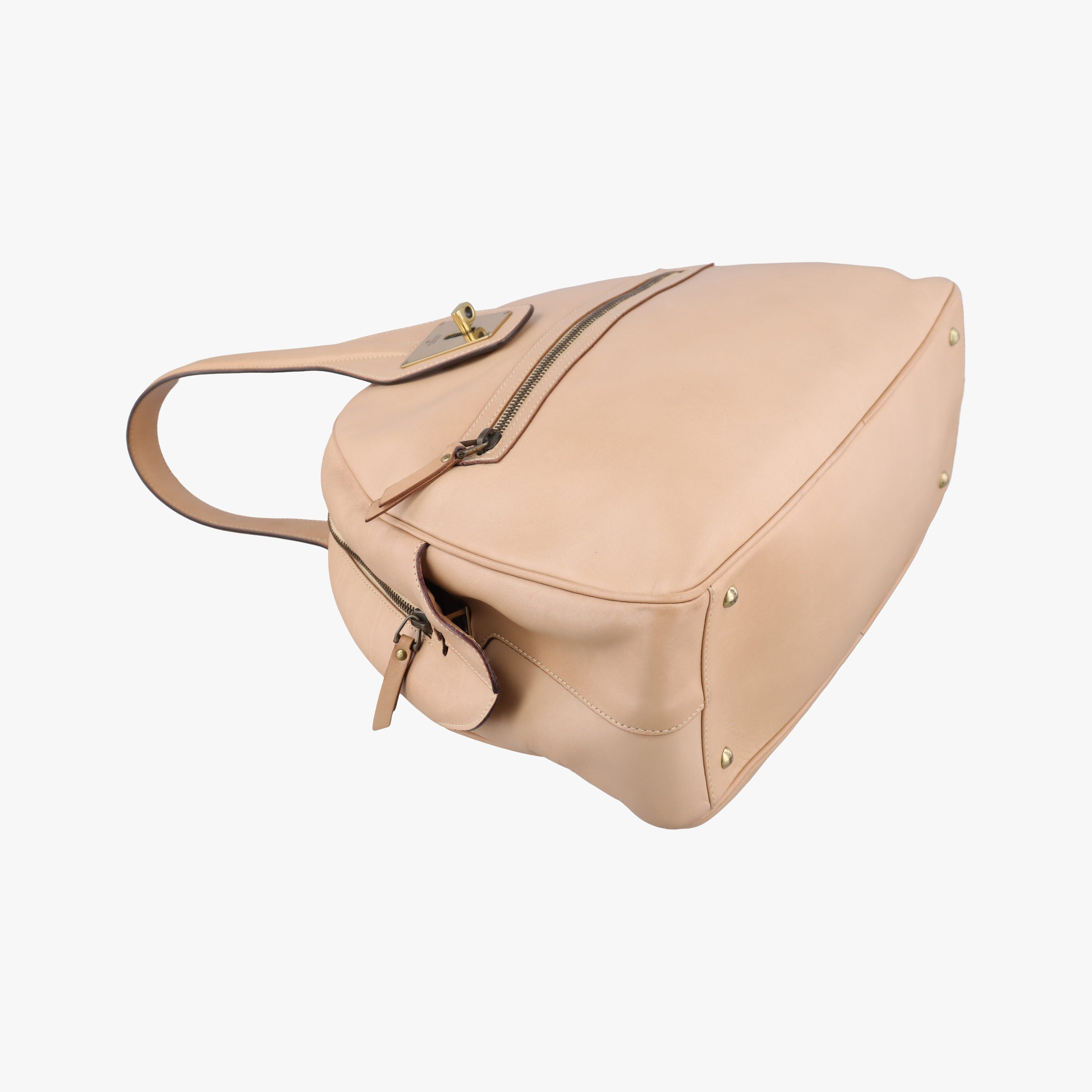 Vintage Gucci Dome Beige Leather 90670 handbag | stylenewstar