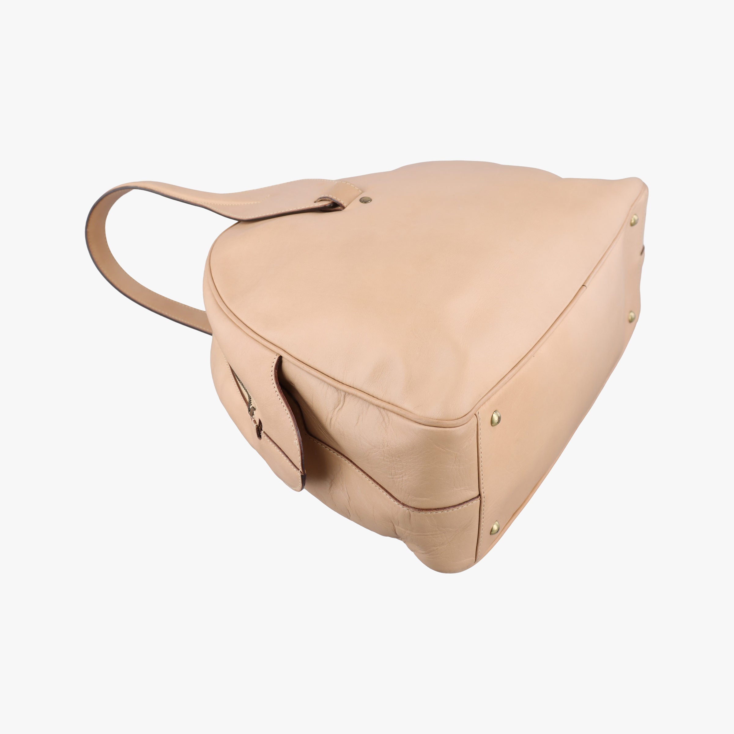 Vintage Gucci Dome Beige Leather 90670 handbag | stylenewstar
