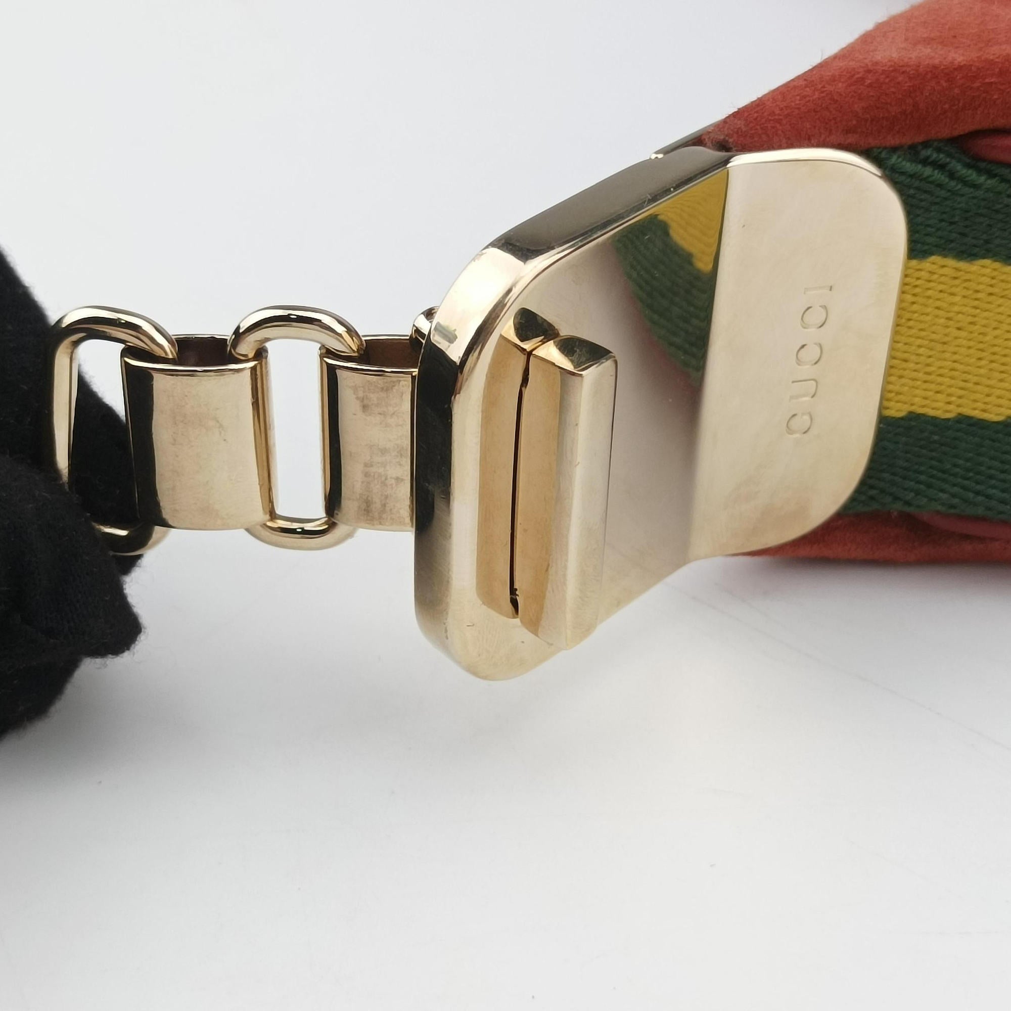 Pre-owned Gucci Attache G-Shaped Hook Rust Red Suede × Leather 702823 shoulderbag | stylenewstar