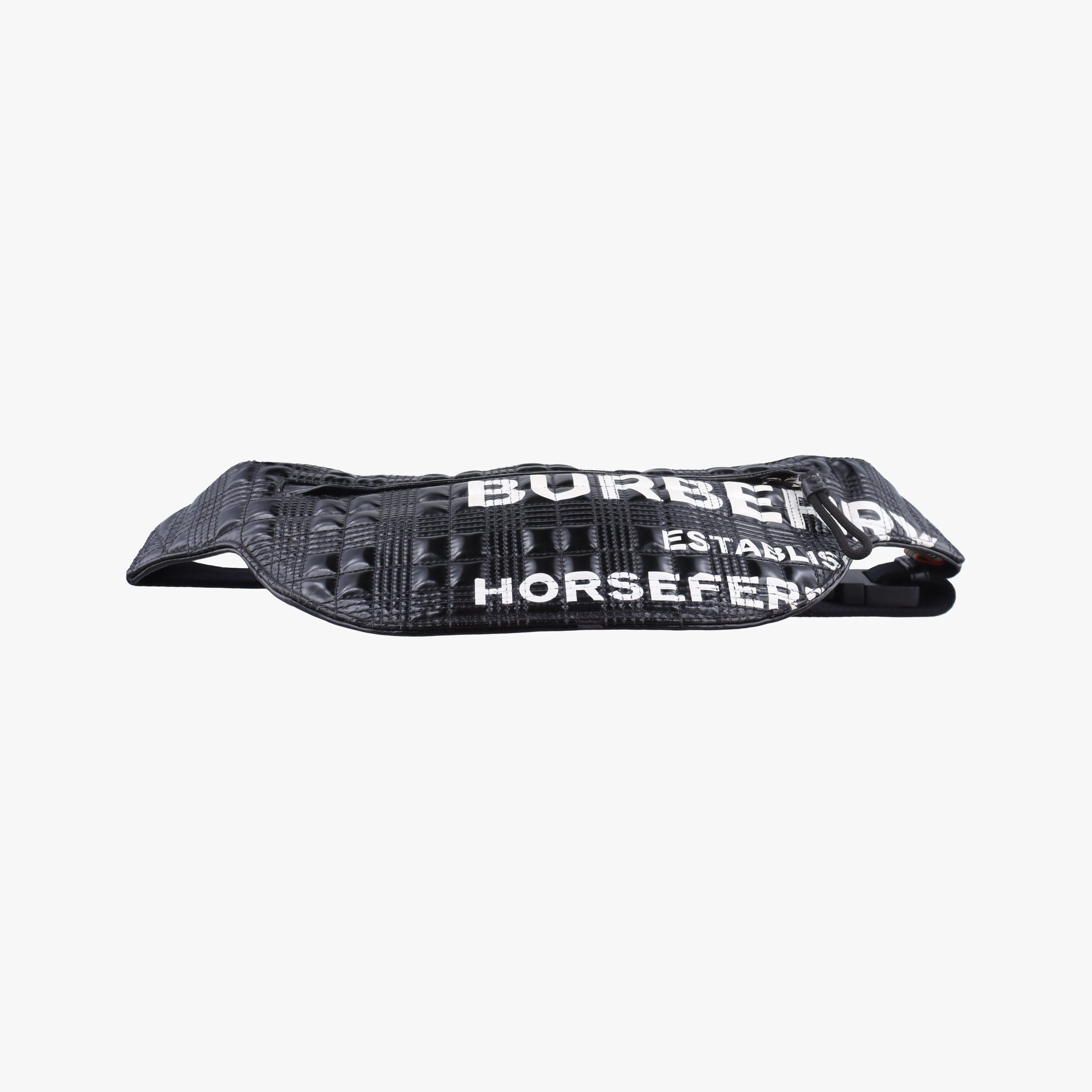 Pre-owned Burberry lola Black×white Leather  bum bag/waist bag | stylenewstar