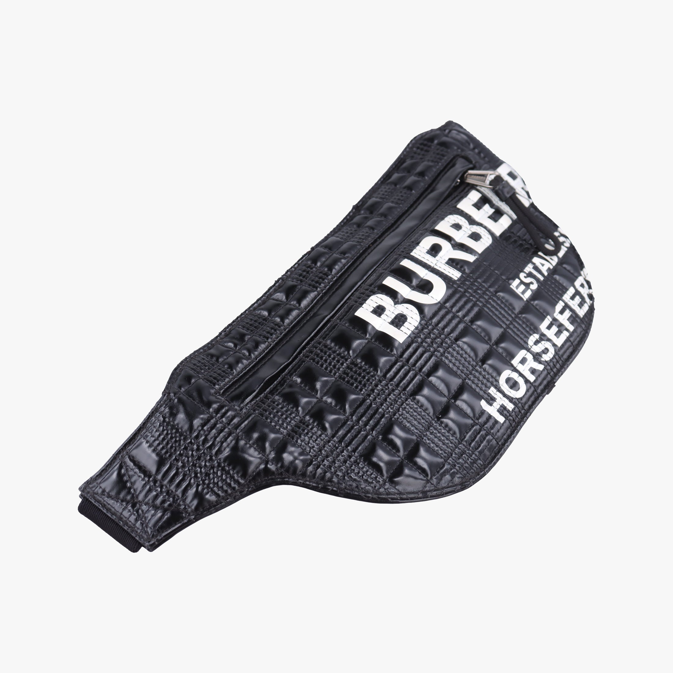 Pre-owned Burberry lola Black×white Leather  bum bag/waist bag | stylenewstar