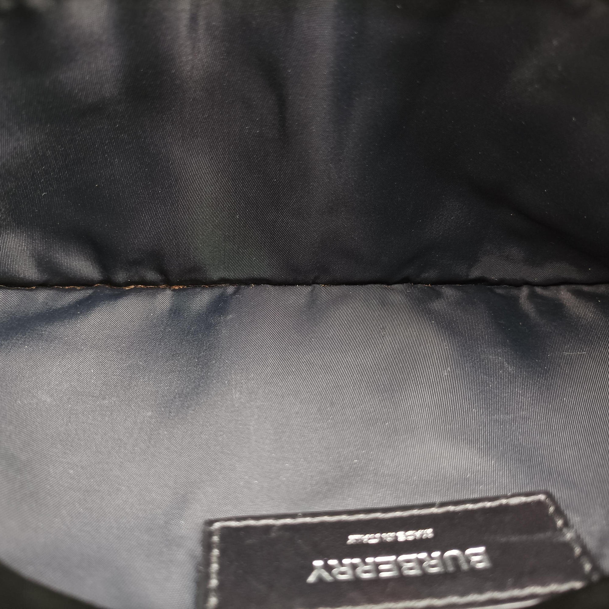 Pre-owned Burberry lola Black×white Leather  bum bag/waist bag | stylenewstar